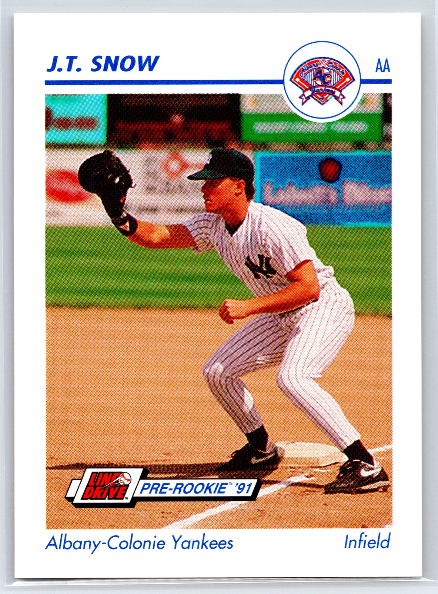 1991 Line Drive AA #18 J.T. Snow
