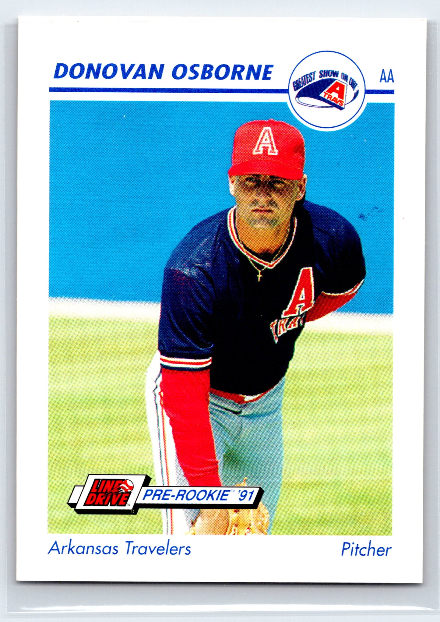 1991 Line Drive AA #40 Donovan Osborne