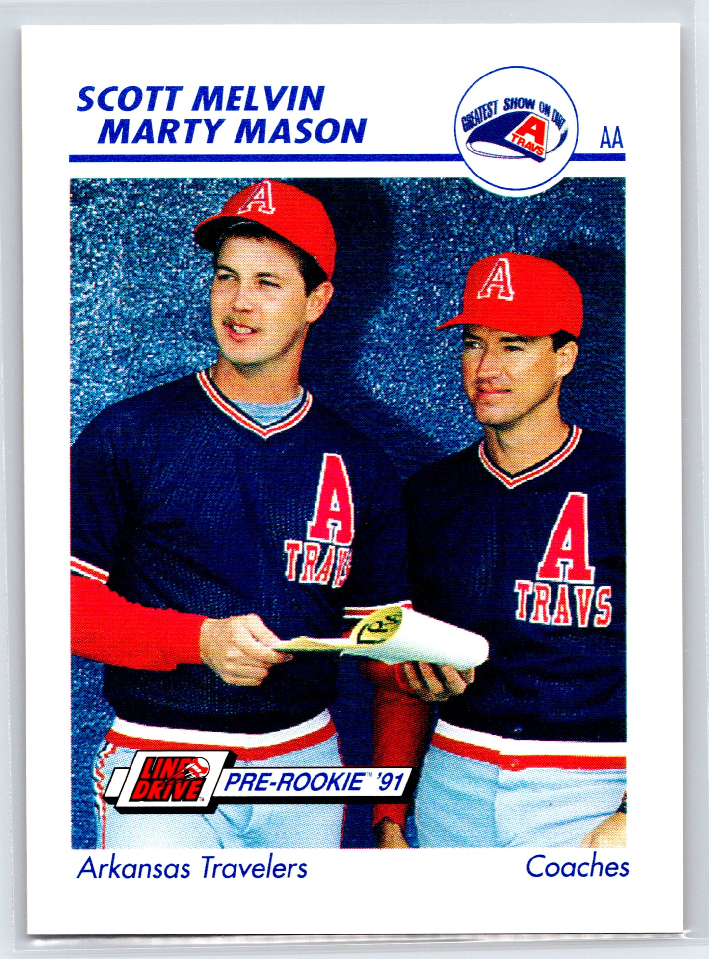 1991 Line Drive AA #50 Scott Melvin / Marty Mason