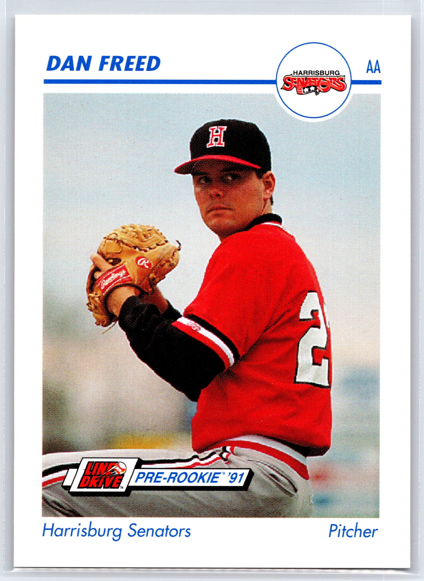 1991 Line Drive AA #253 Dan Freed