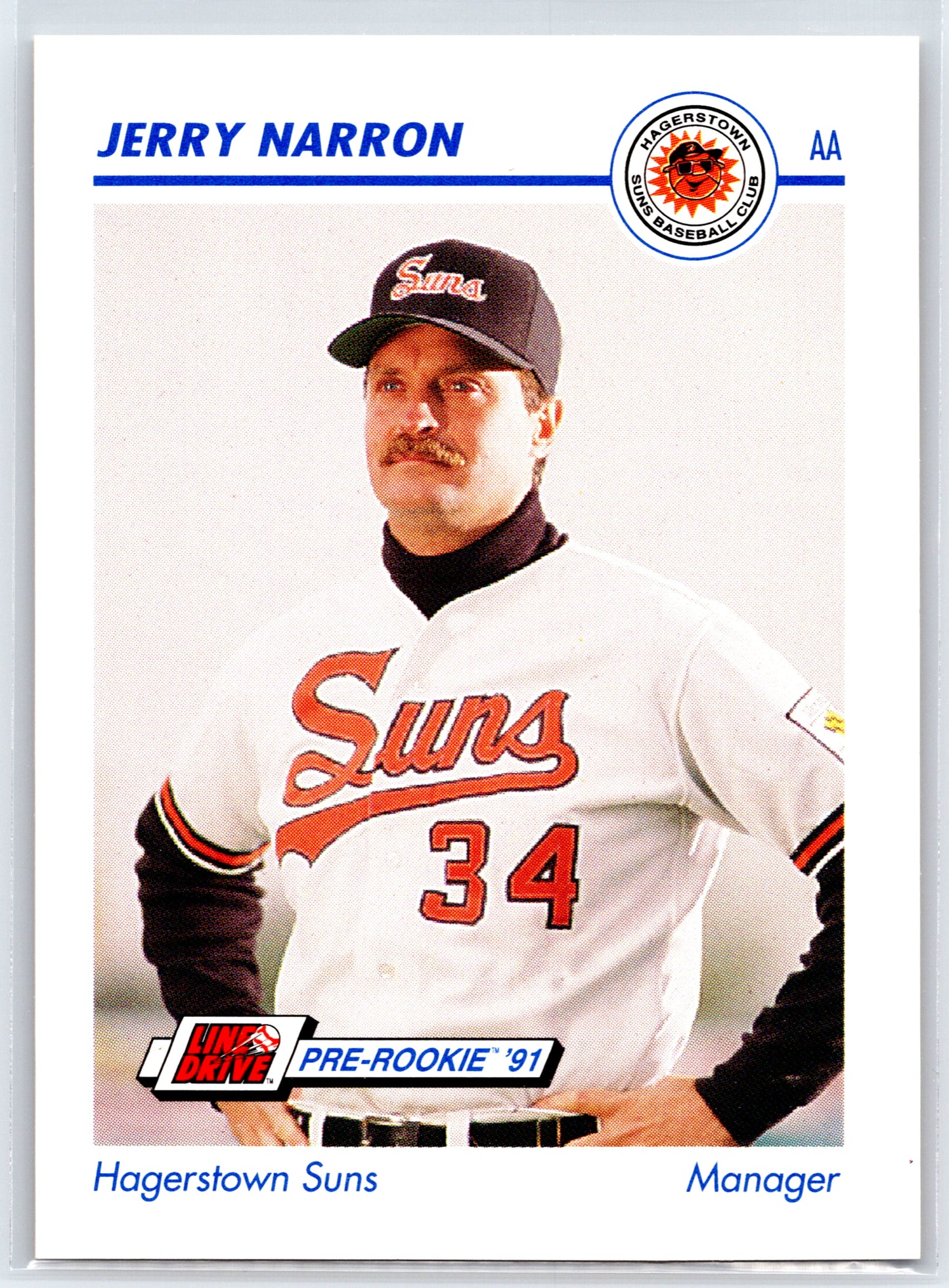 1991 Line Drive AA #249 Jerry Narron