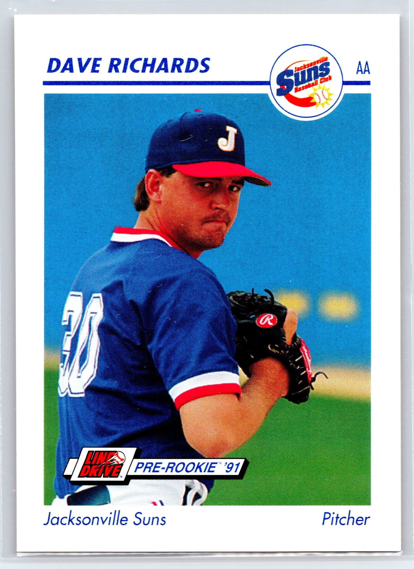 1991 Line Drive AA #343 Dave Richards