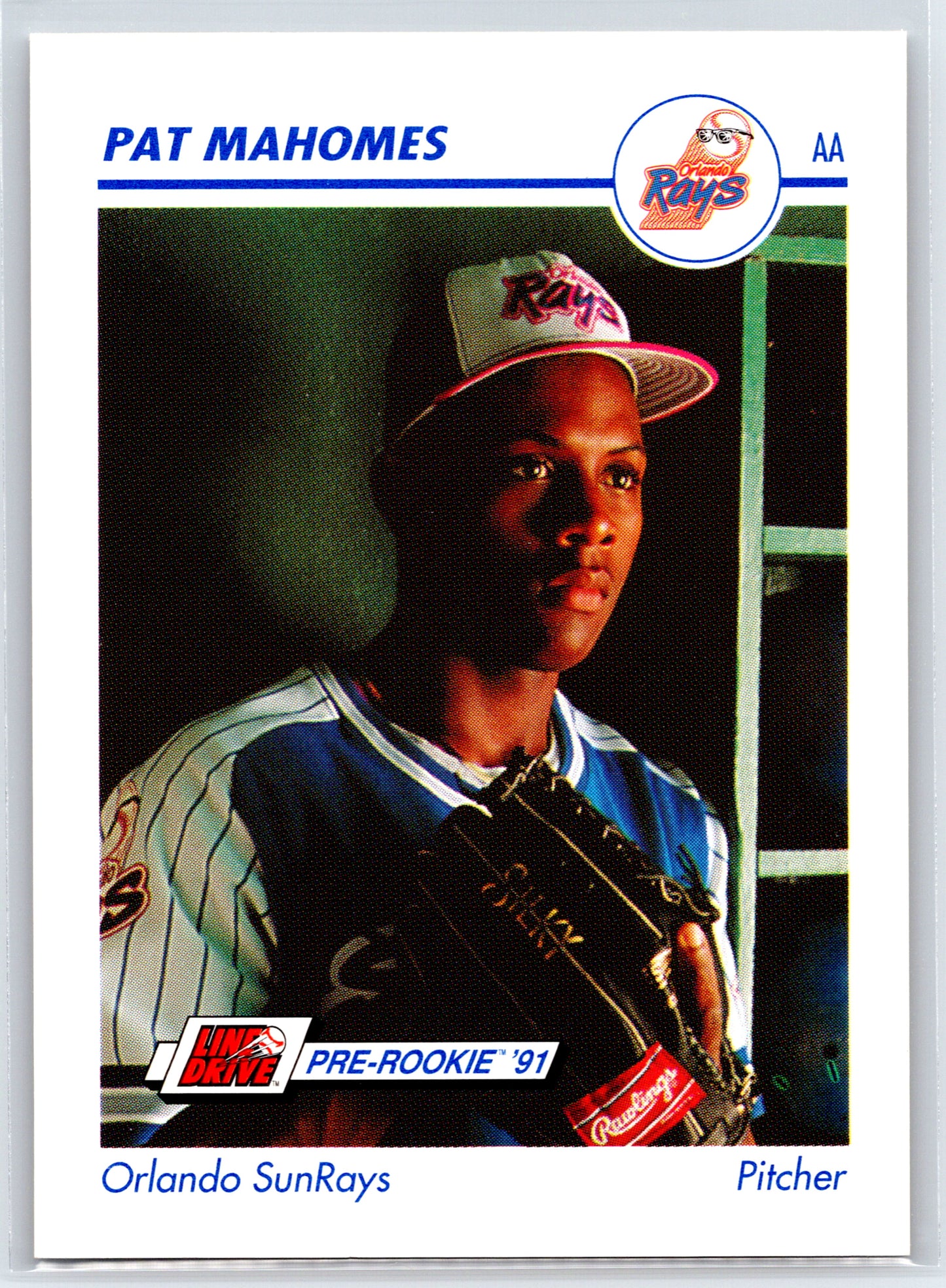 1991 Line Drive AA #485 Pat Mahomes