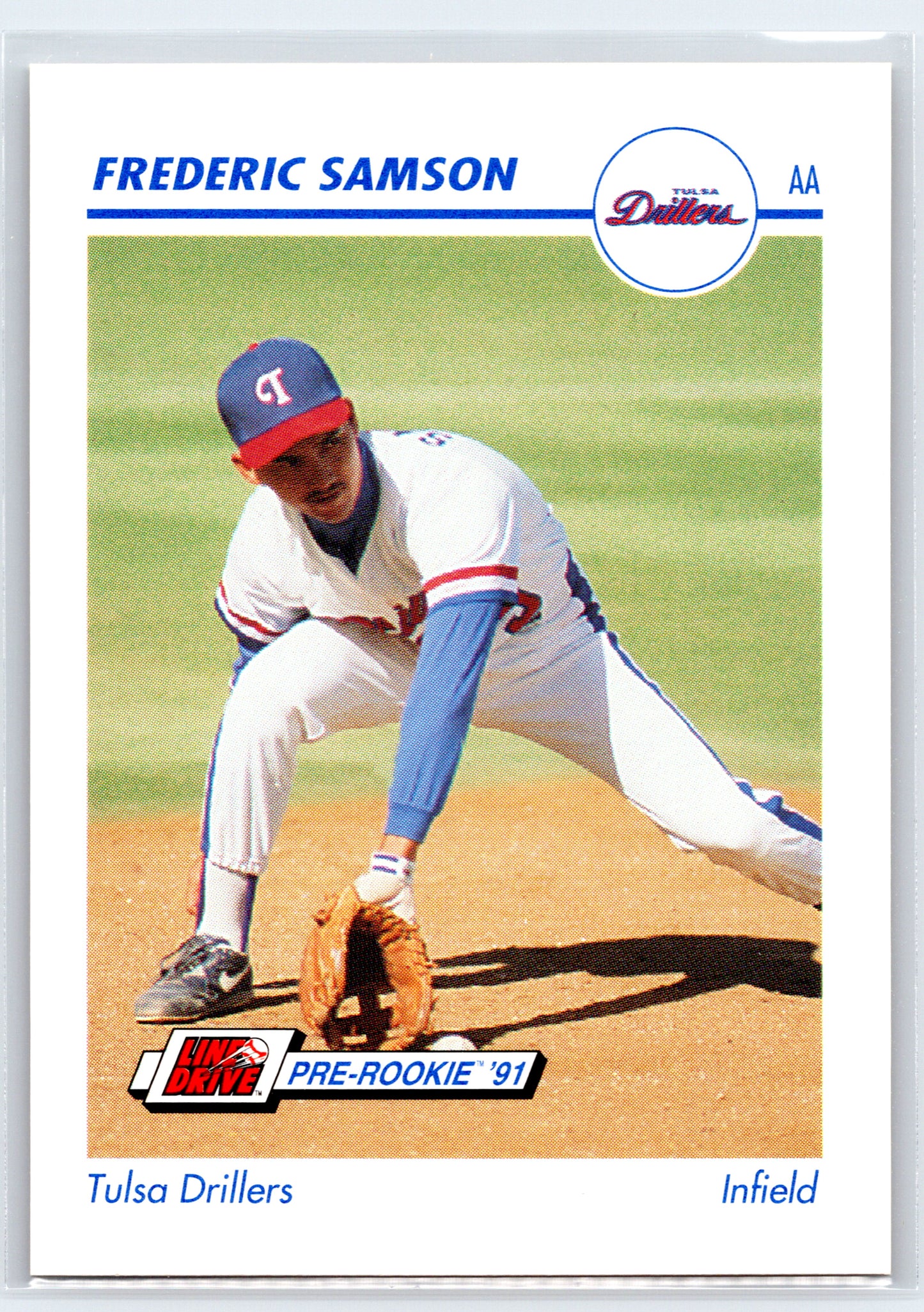 1991 Line Drive AA #596 Frederic Samson