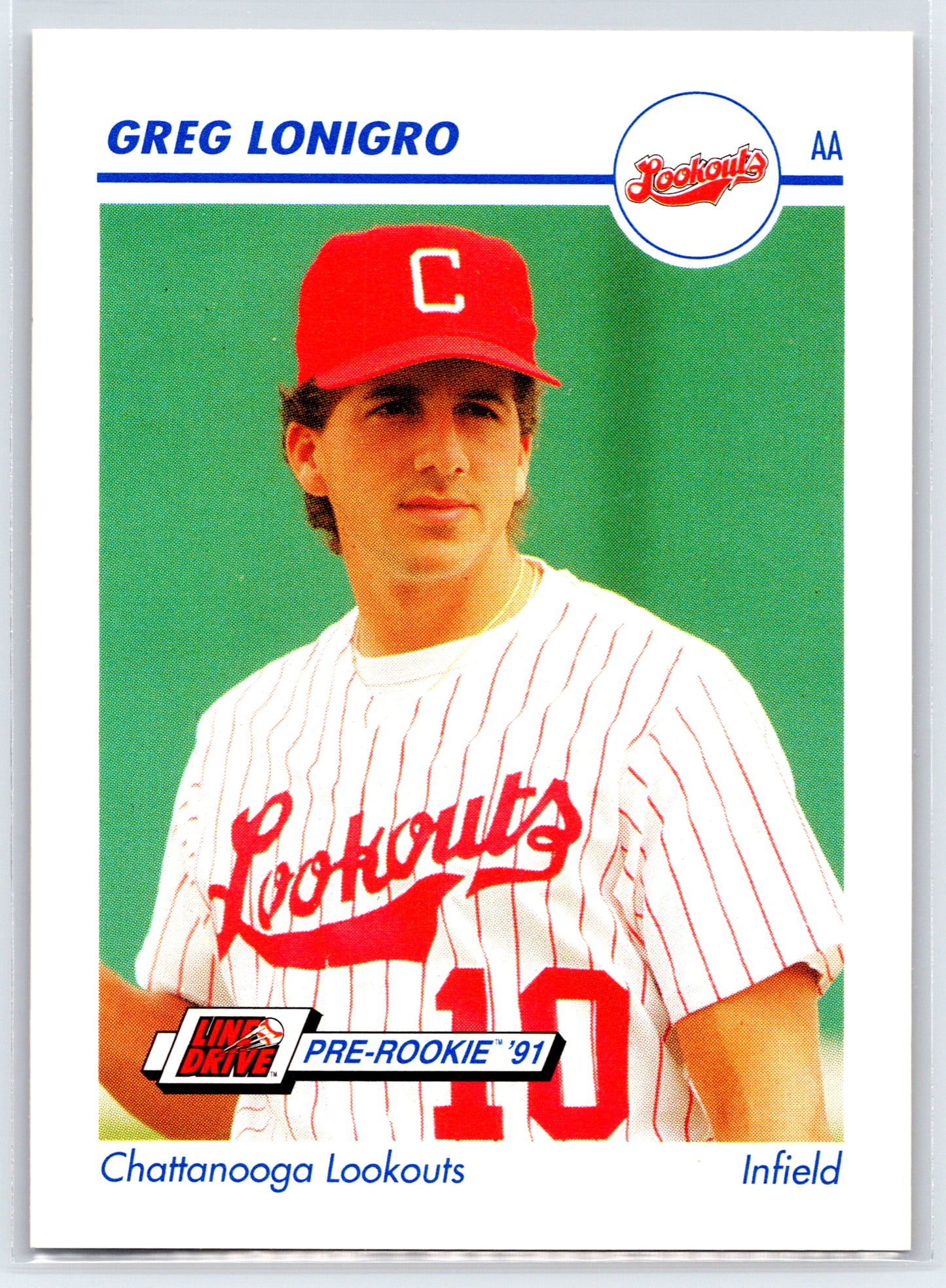 1991 Line Drive AA #161 Greg Lonigro