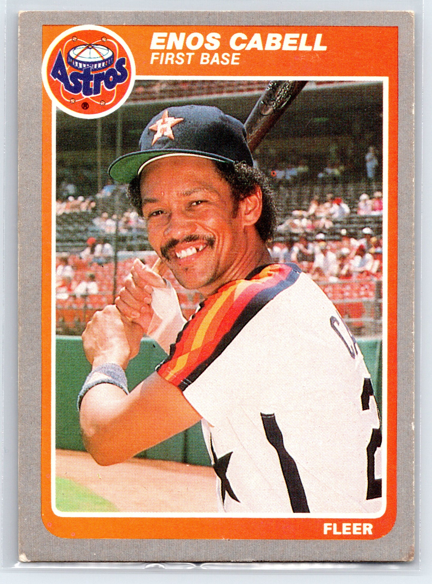 1985 Fleer #346 Enos Cabell