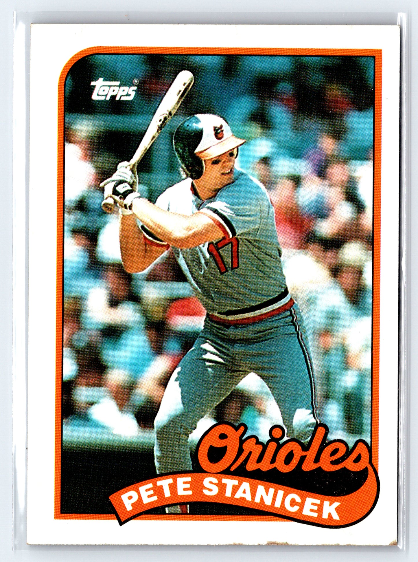 1989 Topps #497 Pete Stanicek