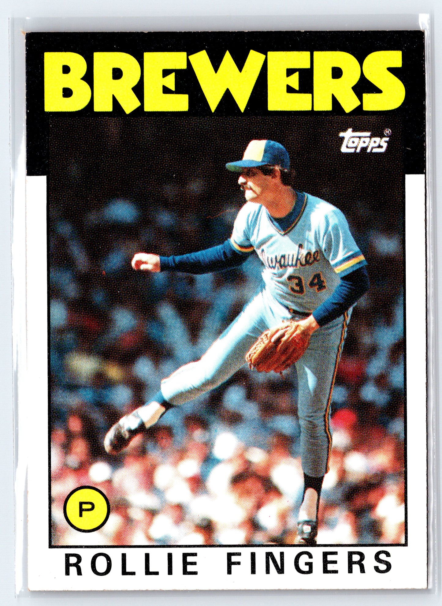 1986 Topps #185 Rollie Fingers