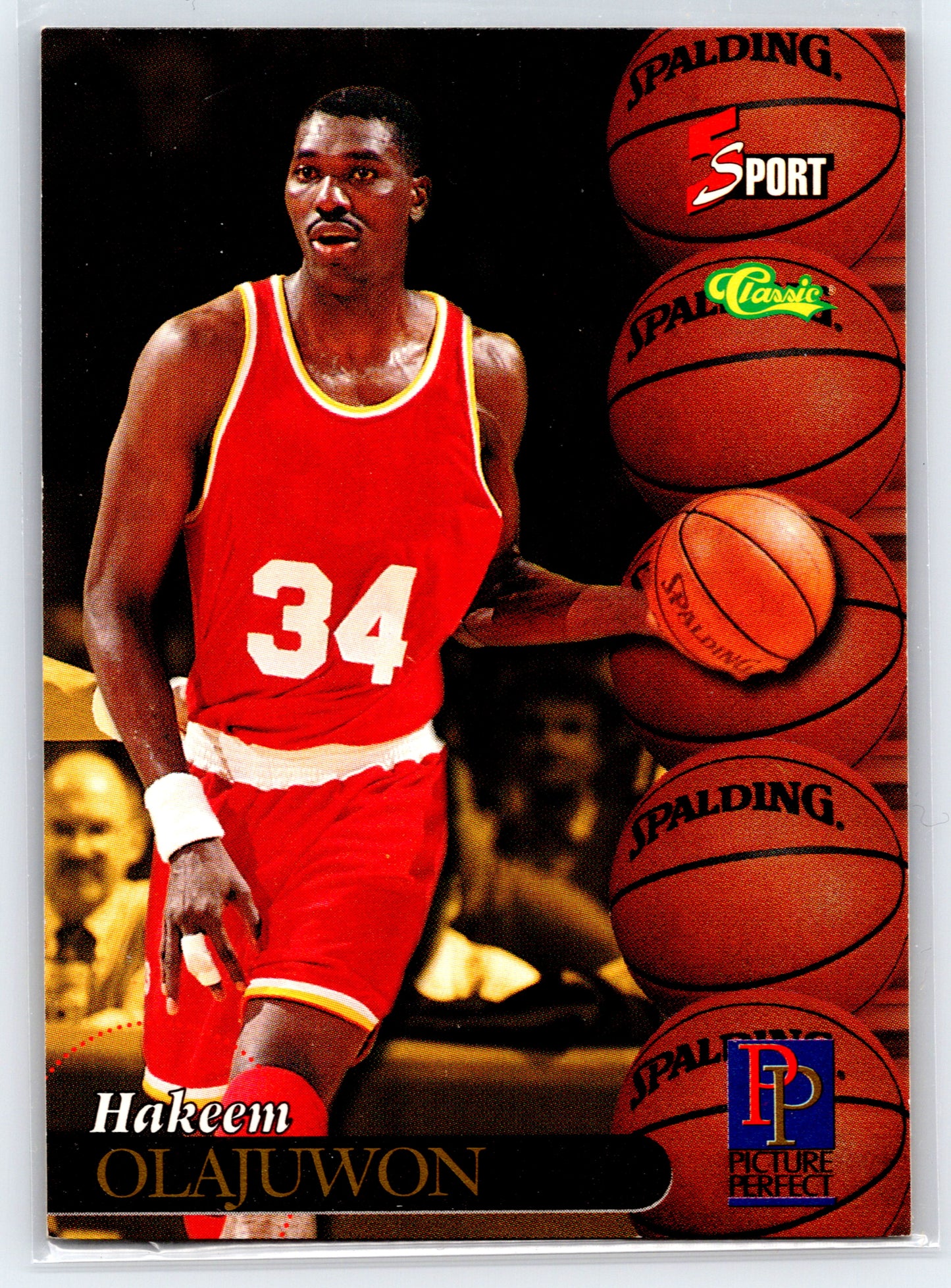 1995 Classic Five Sport #192 Hakeem Olajuwon