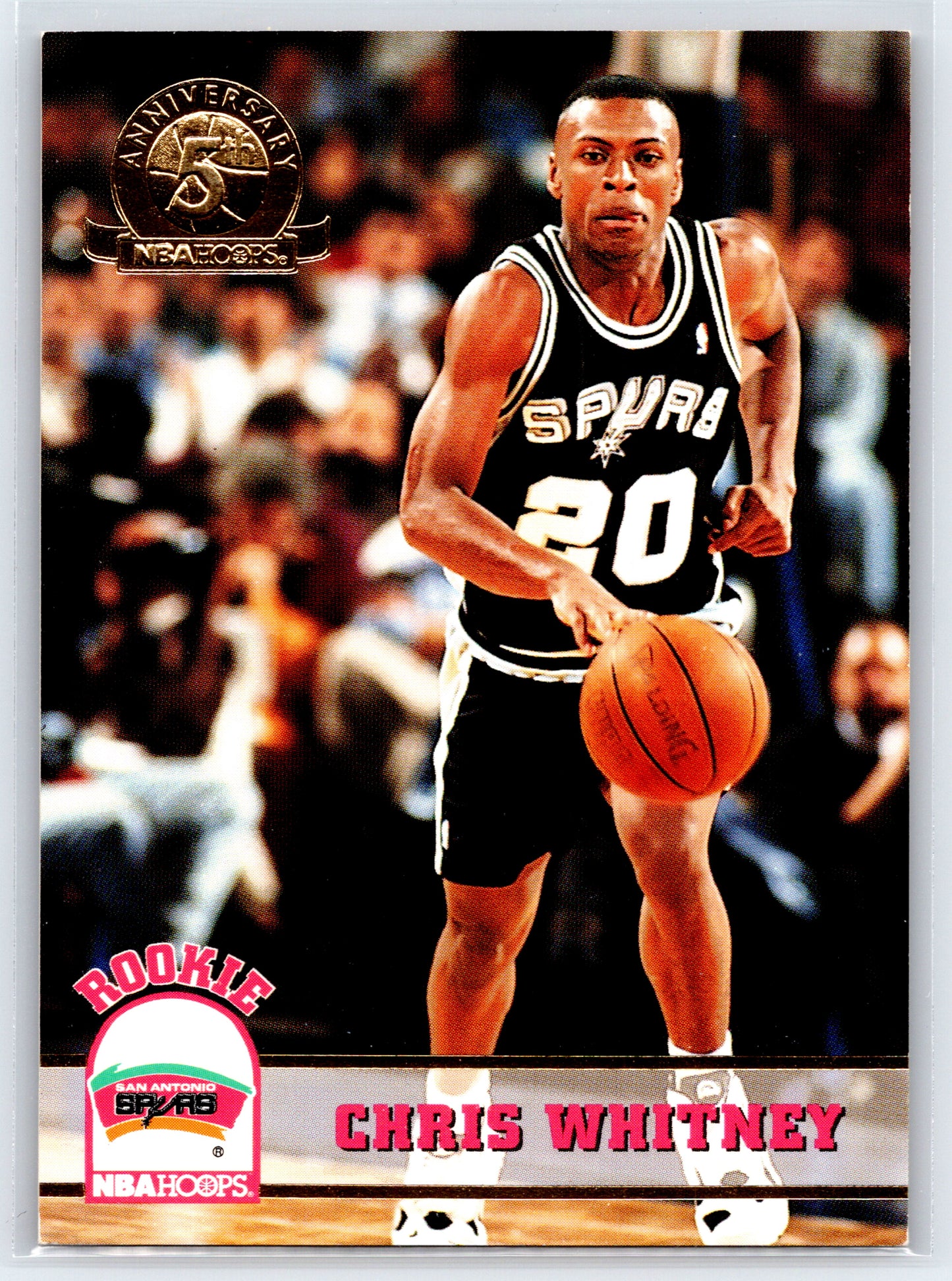 1993-94 Hoops #406 Chris Whitney Fifth Anniversary Gold