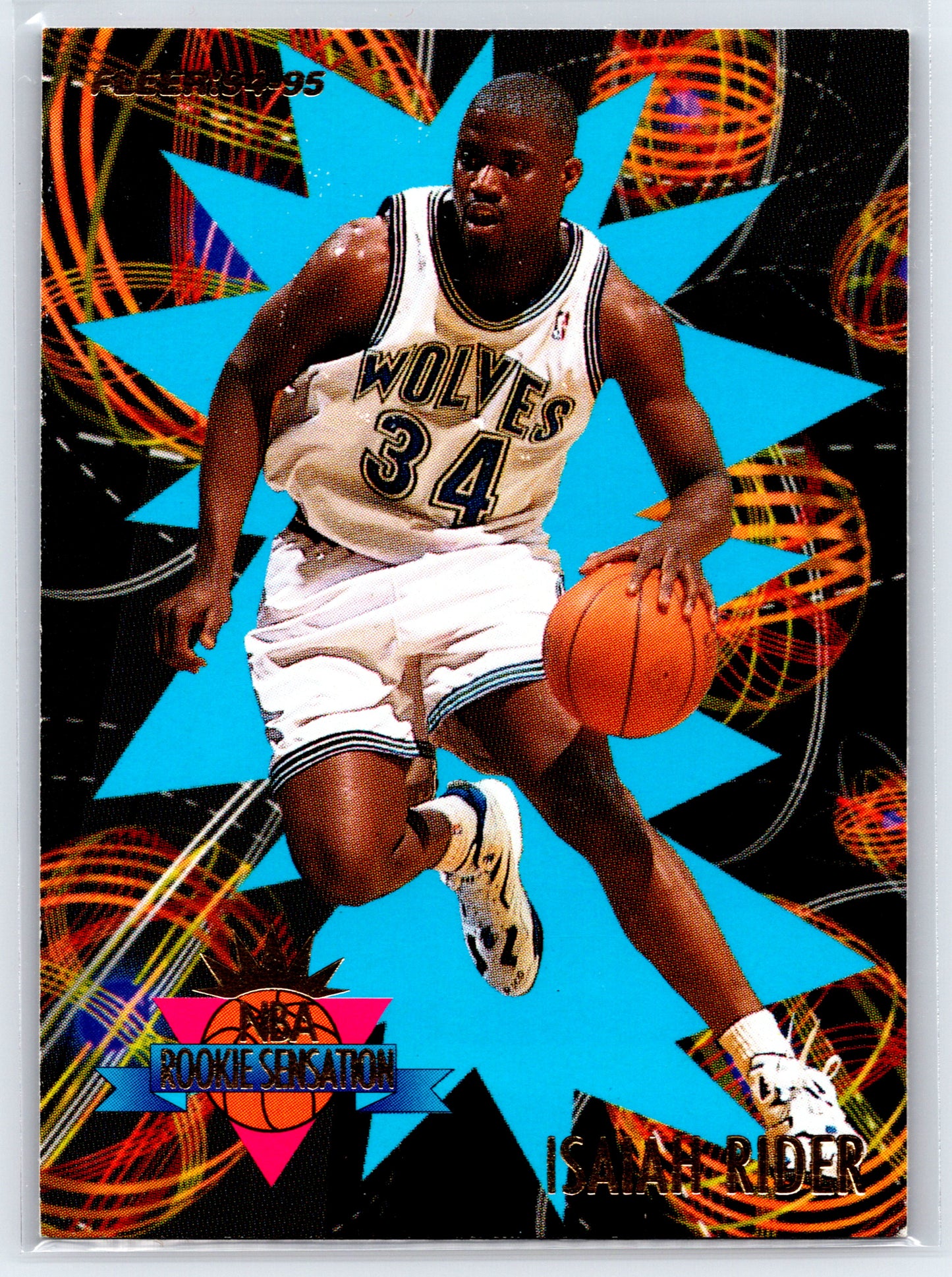 1994-95 Fleer #20 Isaiah Rider Rookie Sensations