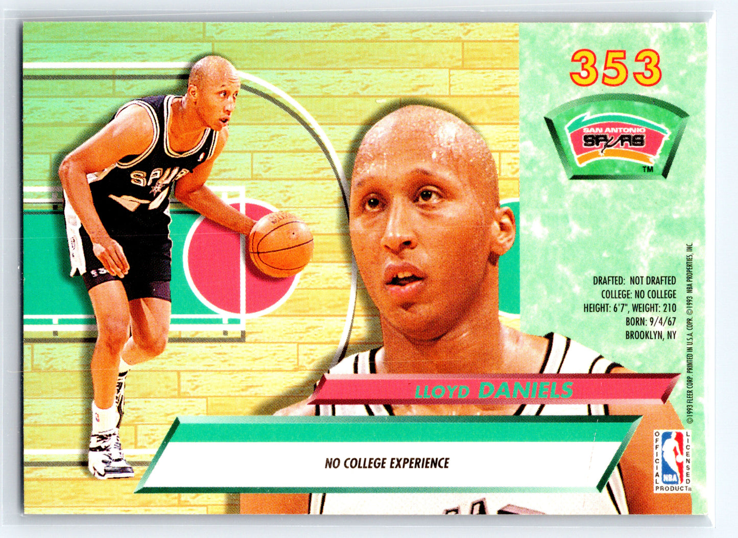 1992-93 Ultra #353 Lloyd Daniels