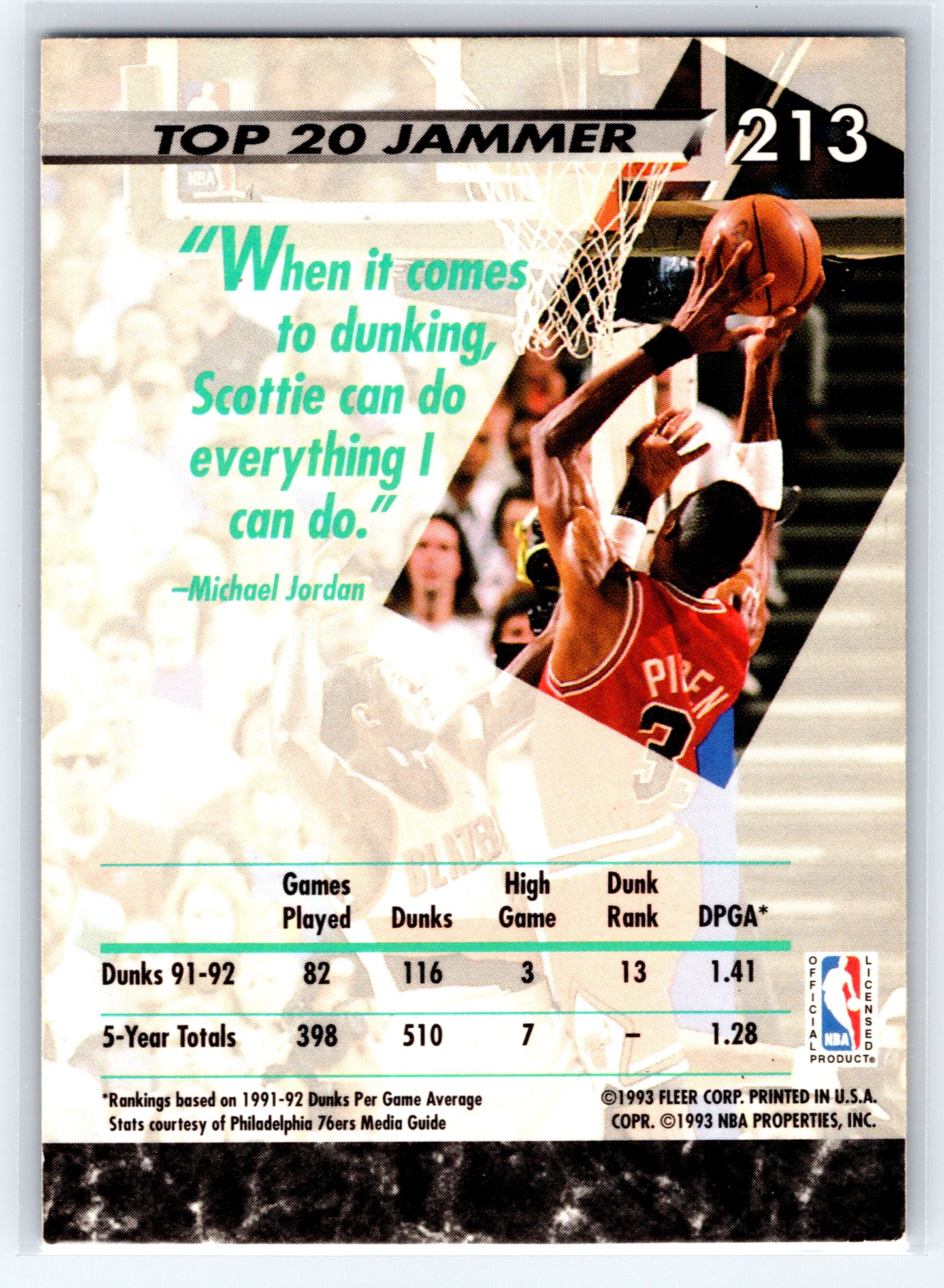 1992-93 Ultra #213 Scottie Pippen