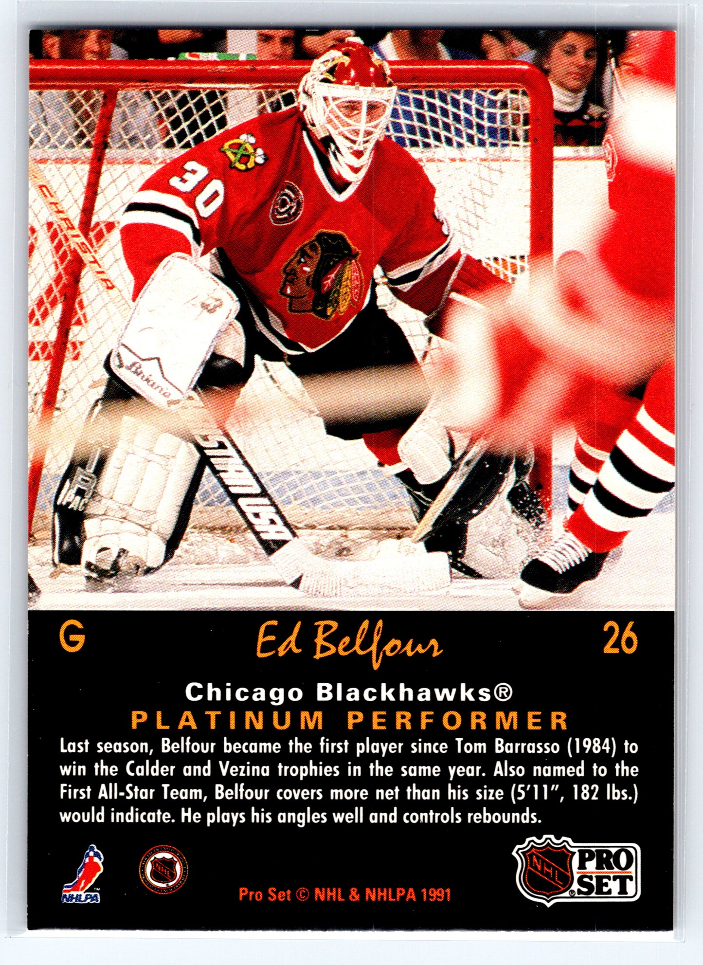 1991-92 Pro Set Platinum #26 Ed Belfour