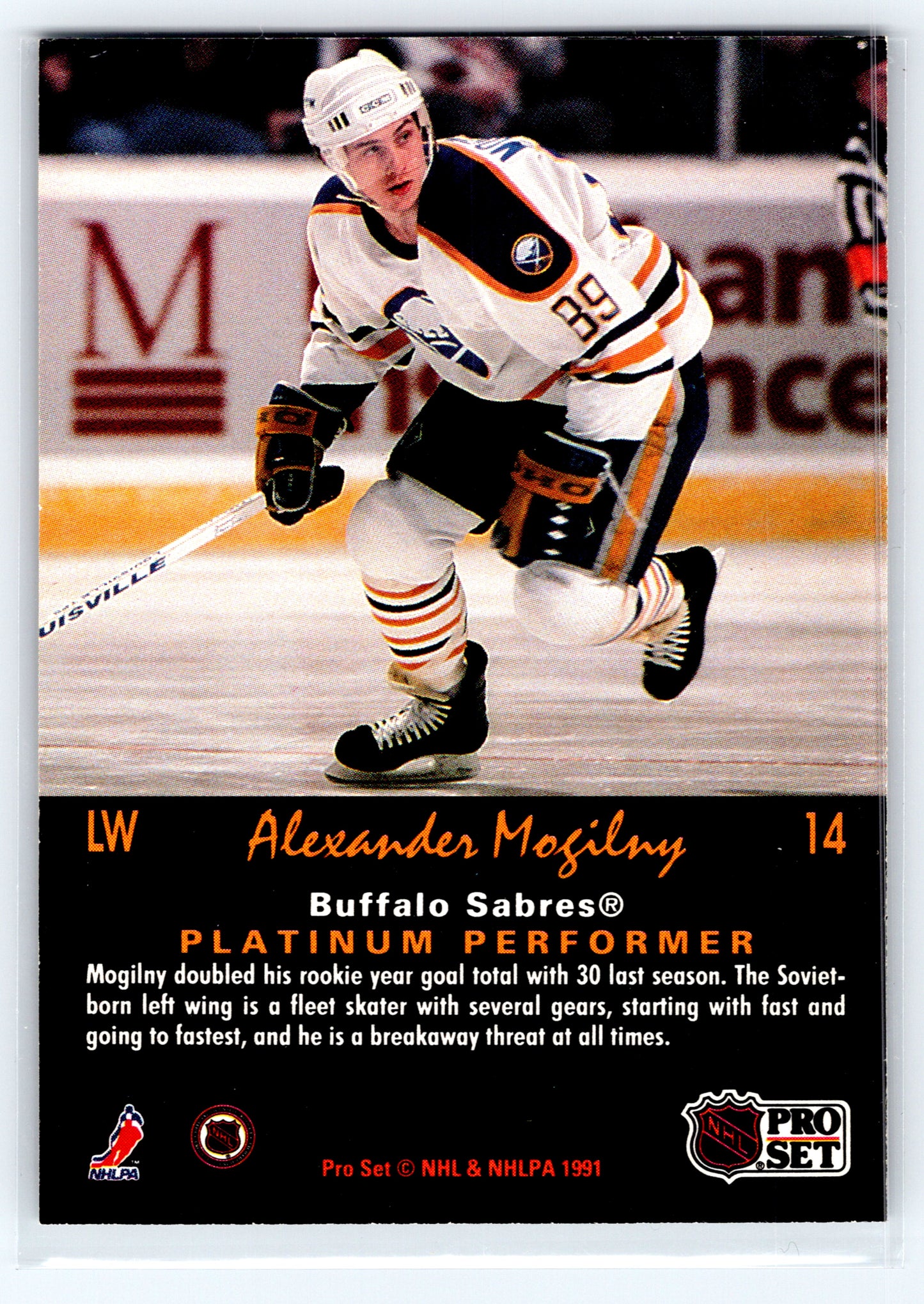 1991-92 Pro Set Platinum #14 Alexander Mogilny