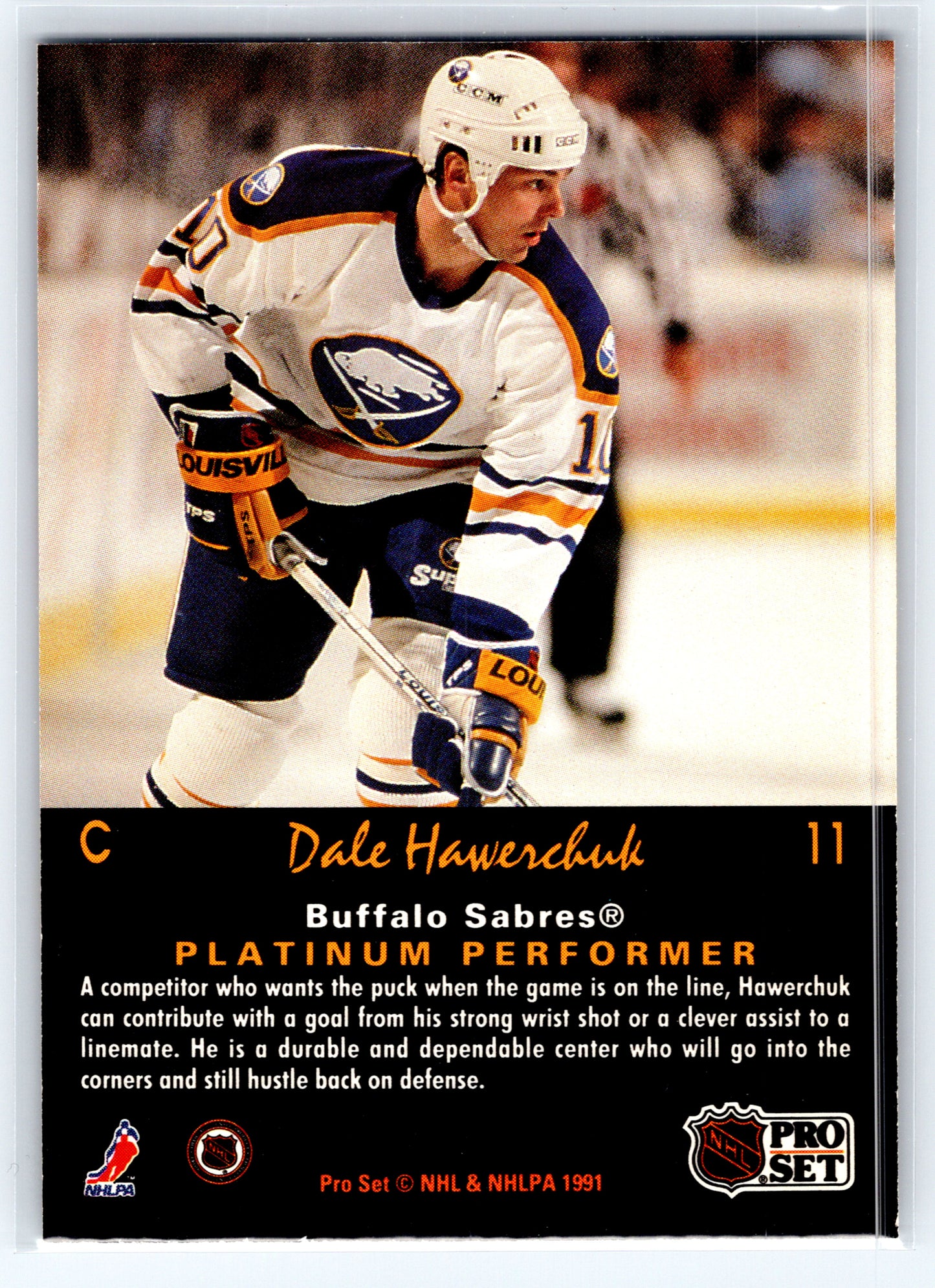 1991-92 Pro Set Platinum #11 Dale Hawerchuk