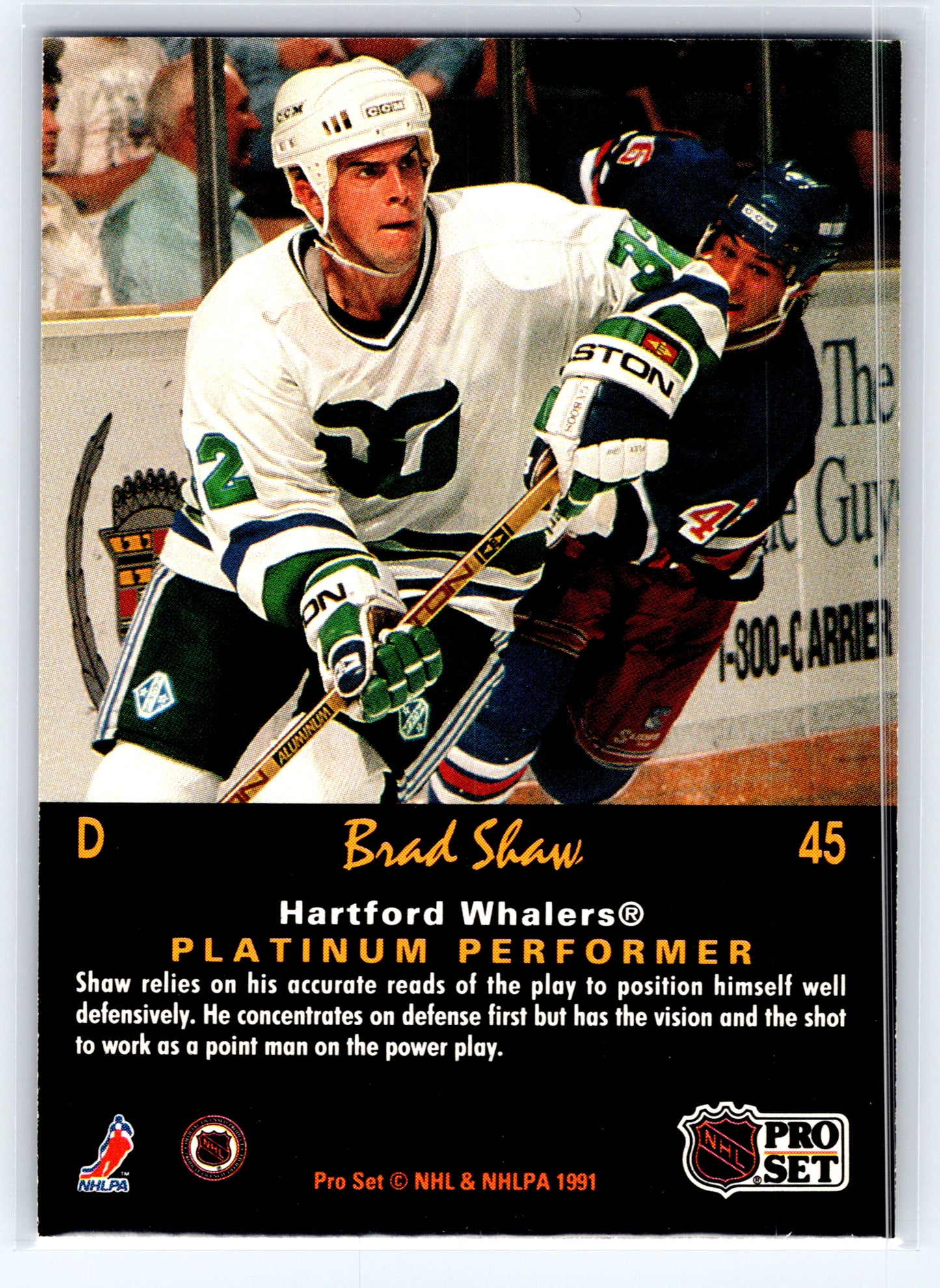 1991-92 Pro Set Platinum #45 Brad Shaw