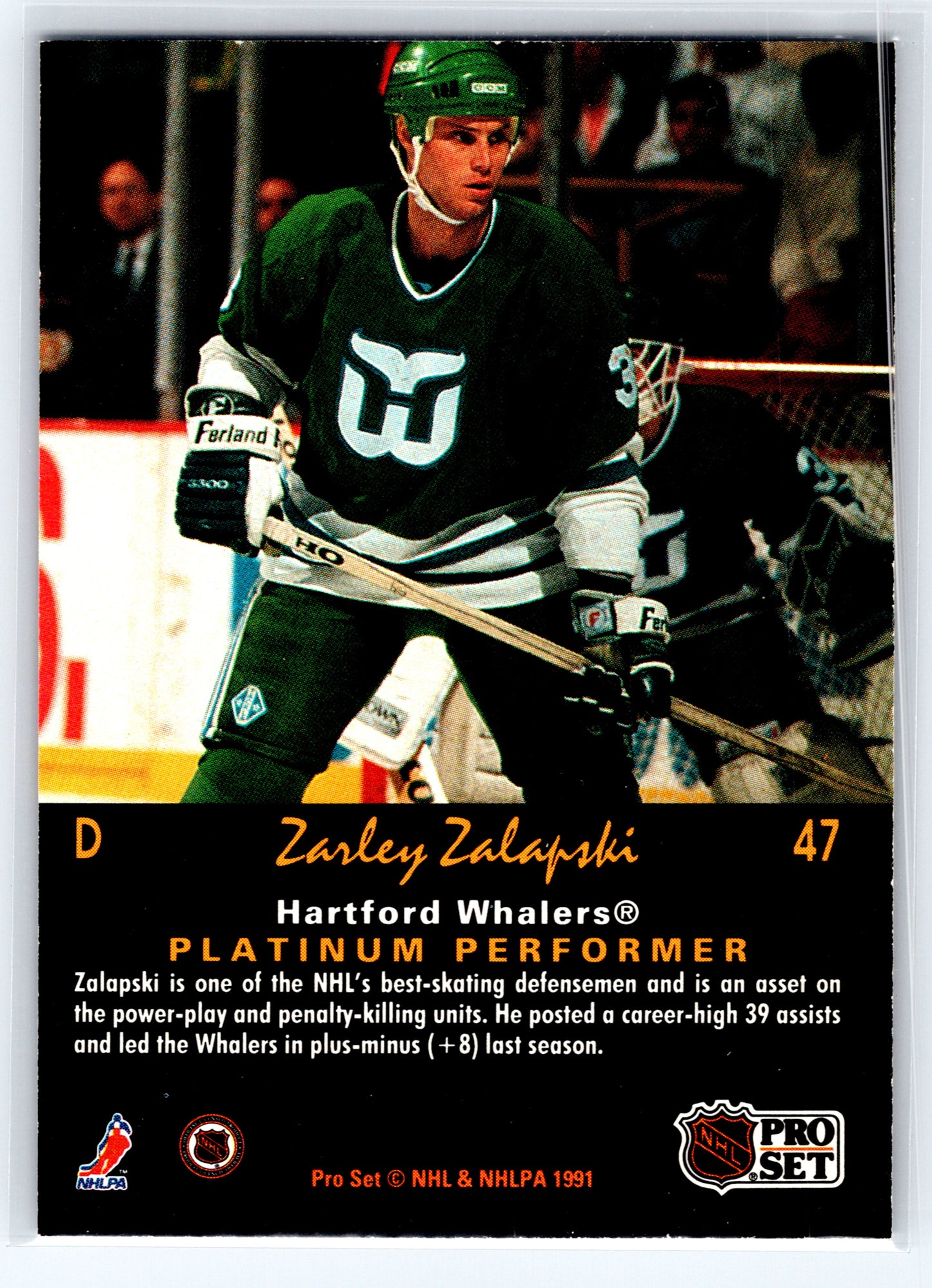1991-92 Pro Set Platinum #47 Zarley Zalapski