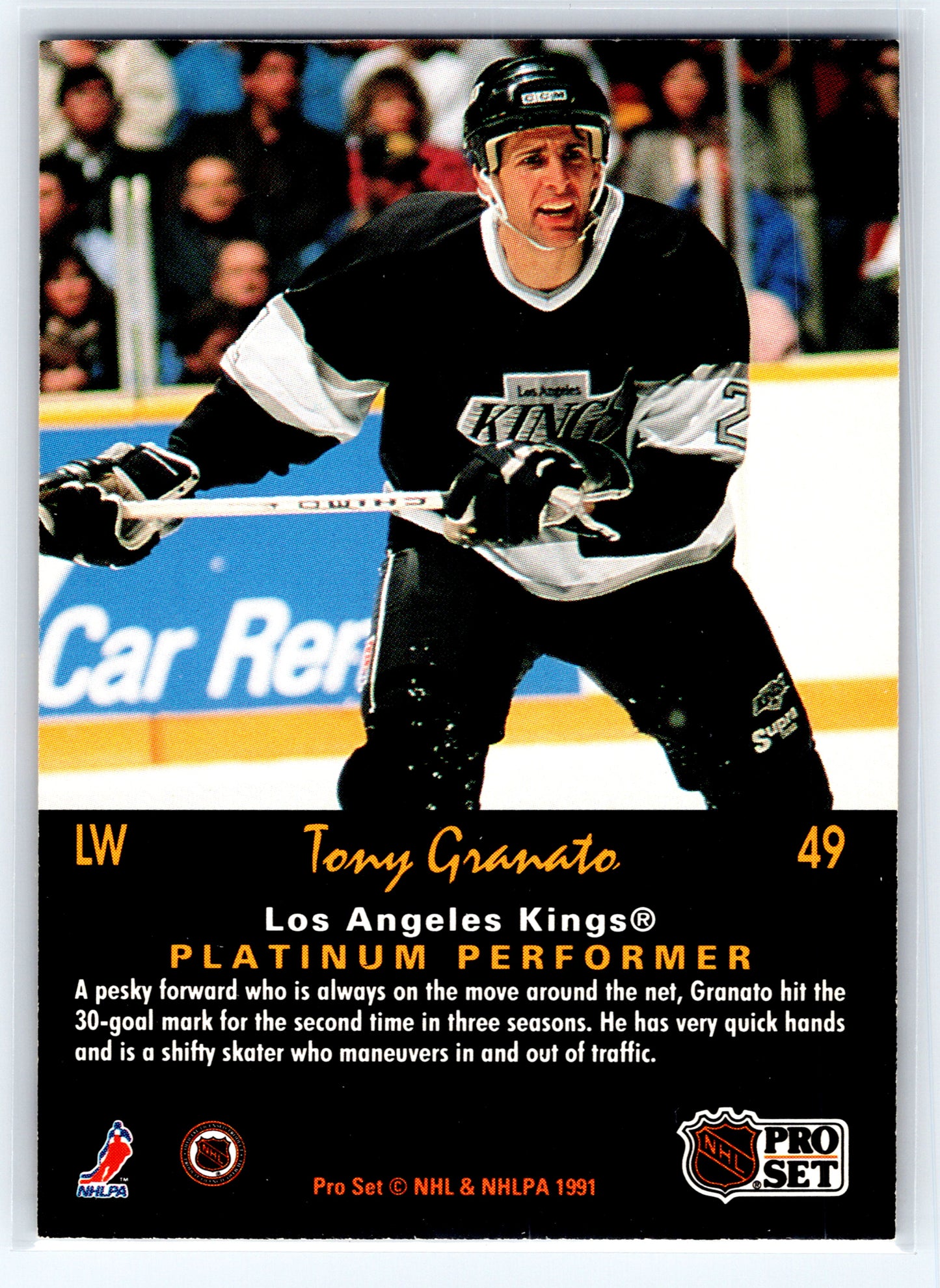 1991-92 Pro Set Platinum #49 Tony Granato