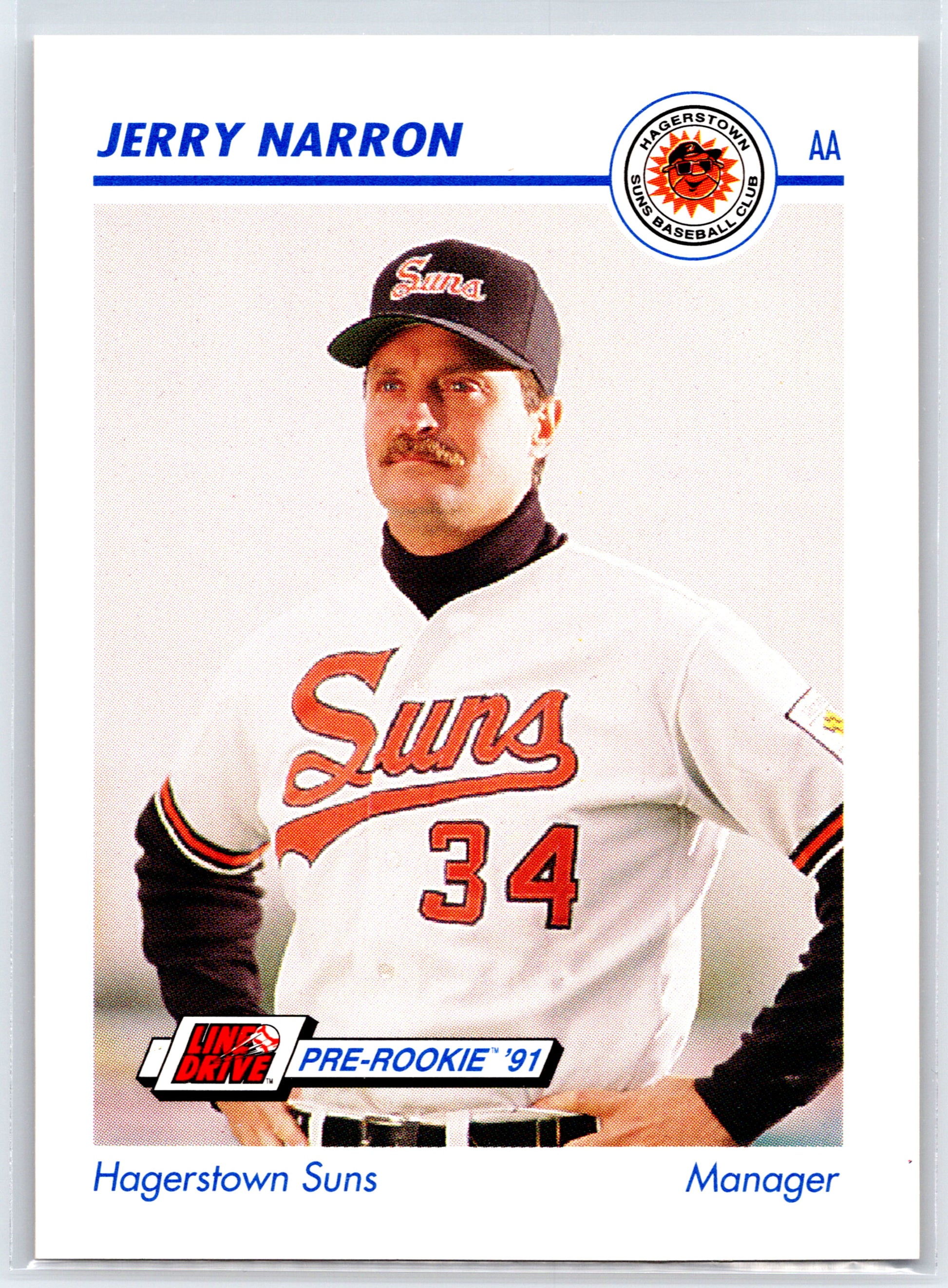1991 Line Drive AA #249 Jerry Narron