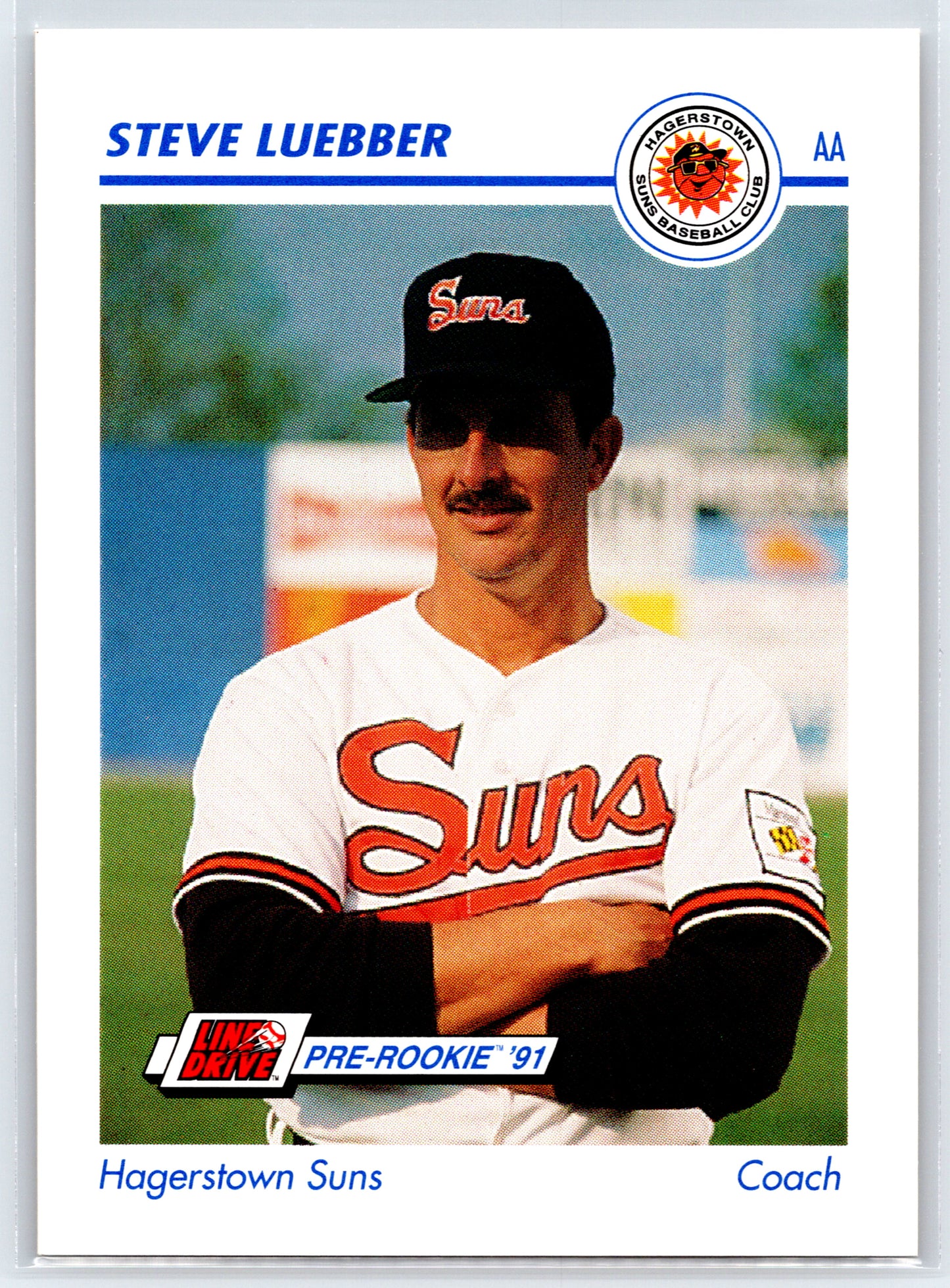 1991 Line Drive AA #240 Steve Luebber
