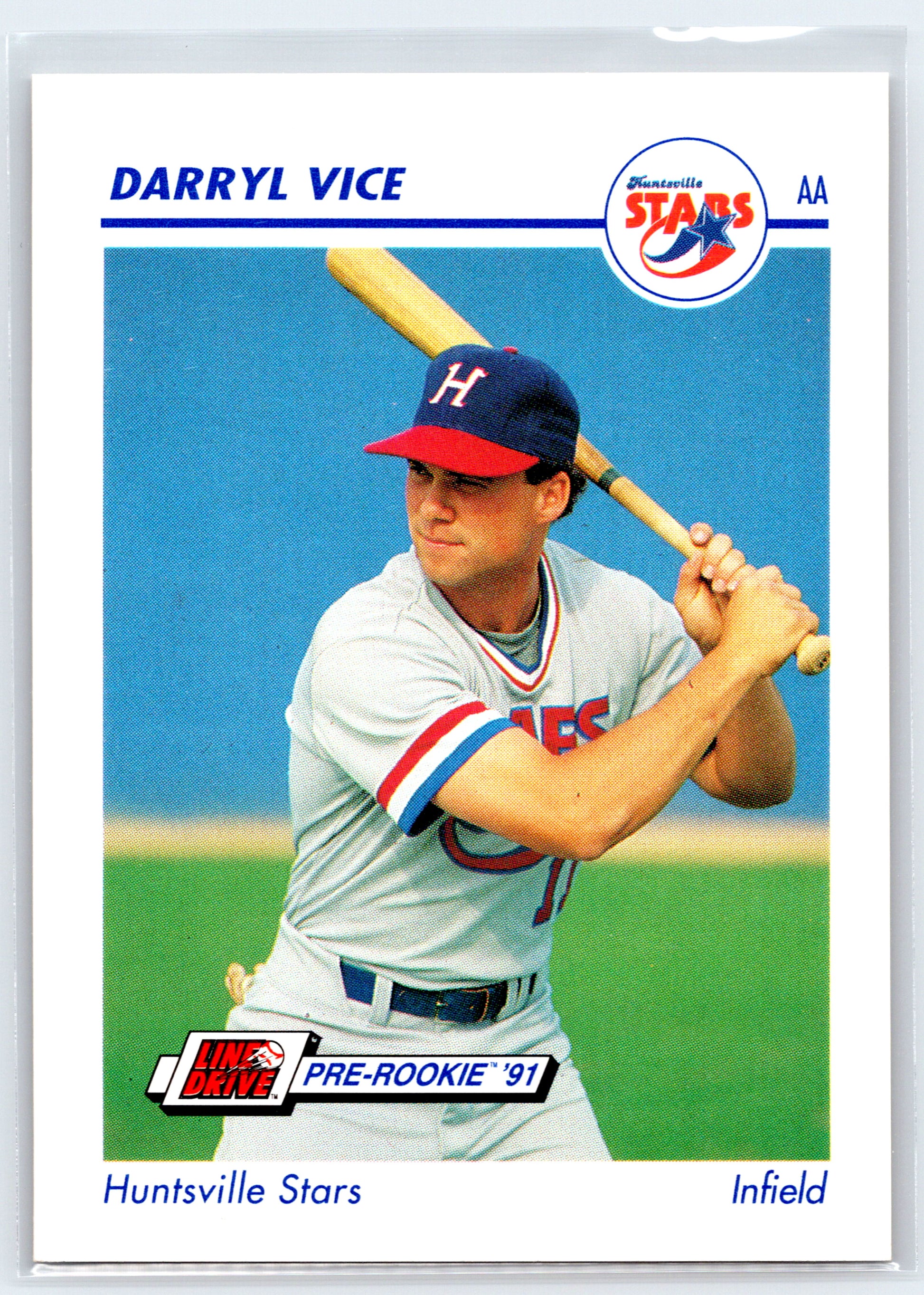 1991 Line Drive AA #297 Darryl Vice