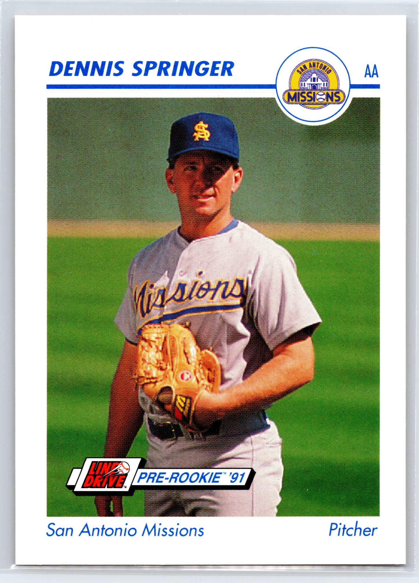 1991 Line Drive AA #541 Dennis Springer
