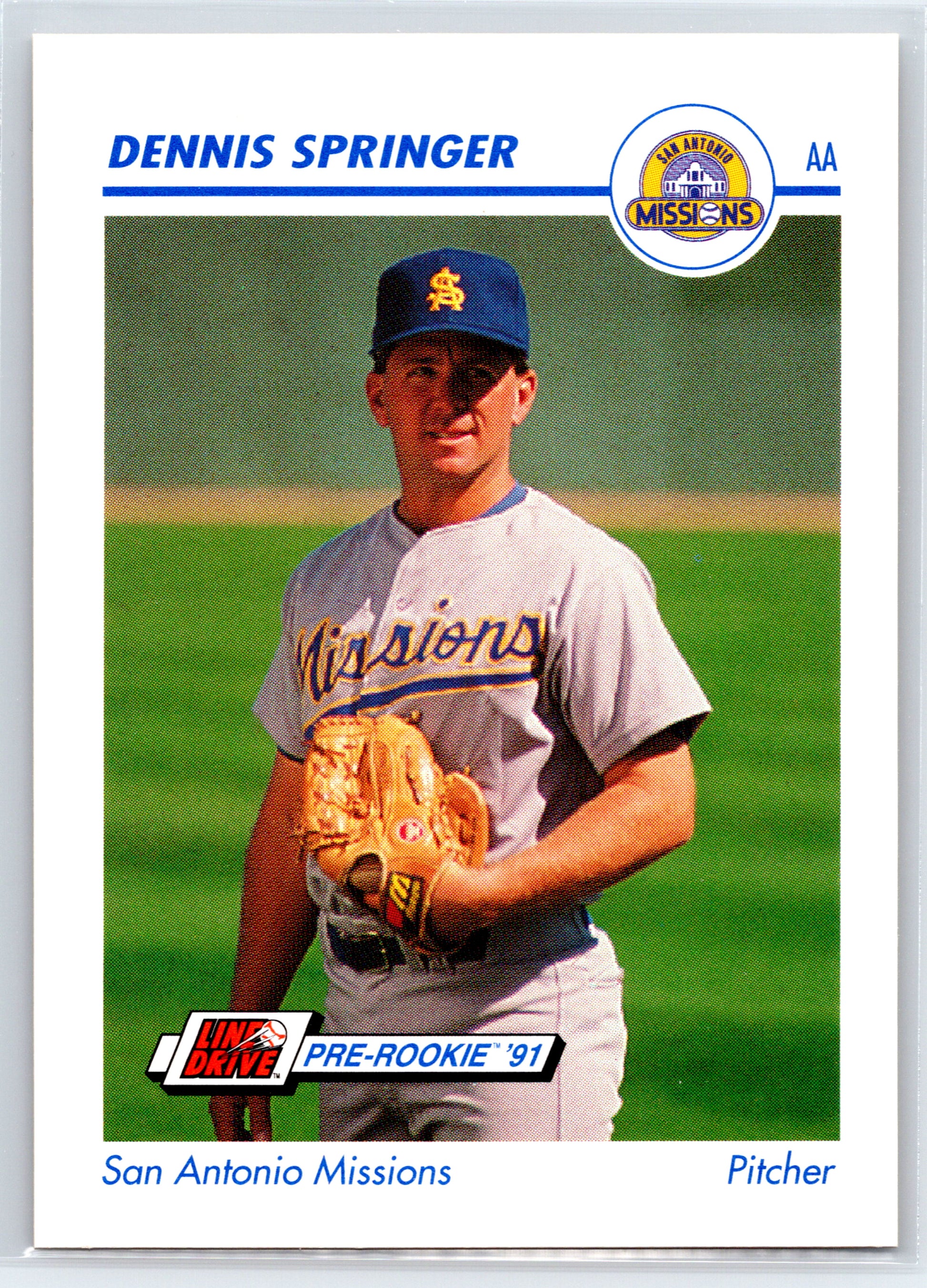 1991 Line Drive AA #541 Dennis Springer