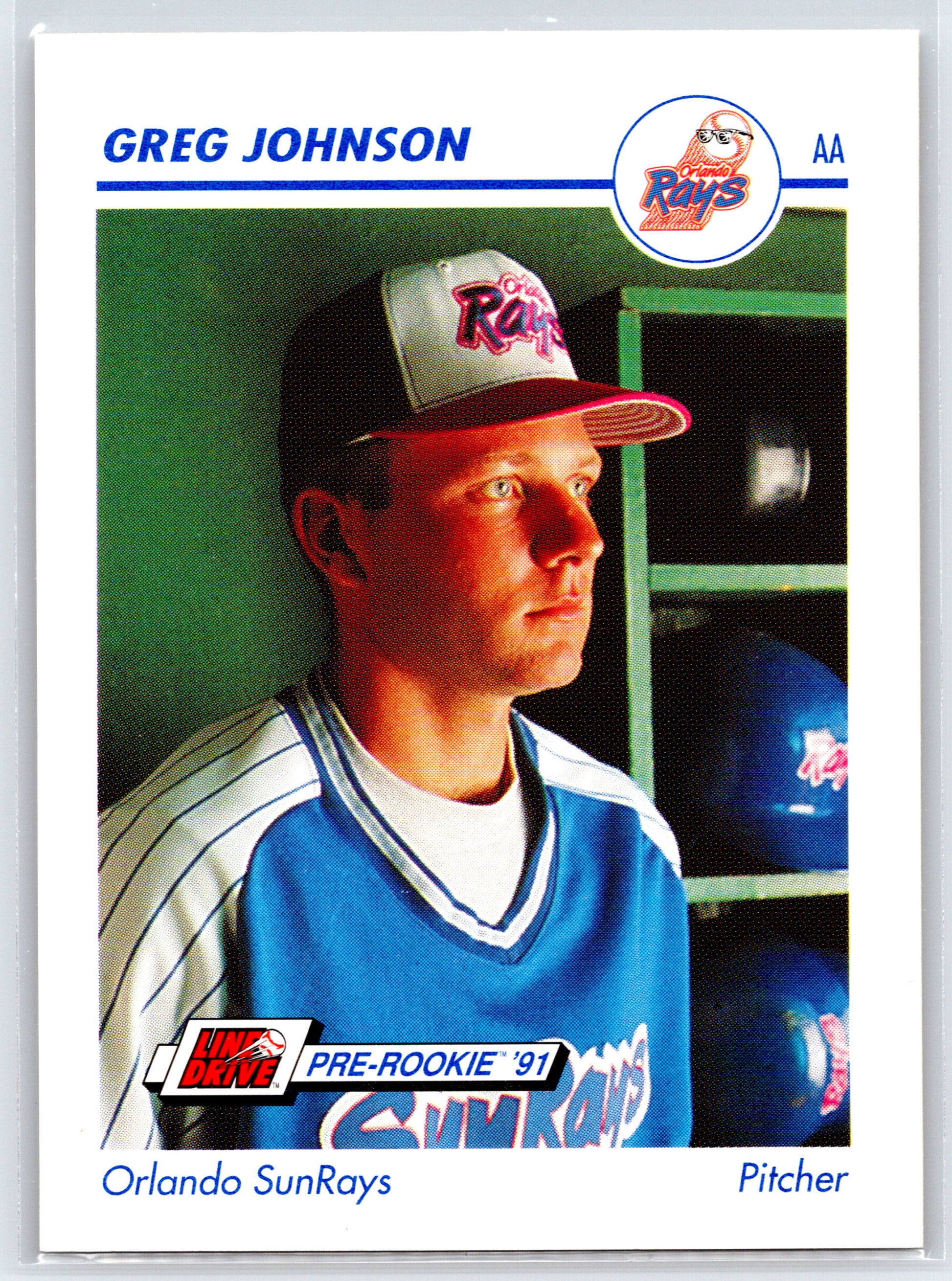 1991 Line Drive AA #482 Greg Johnson