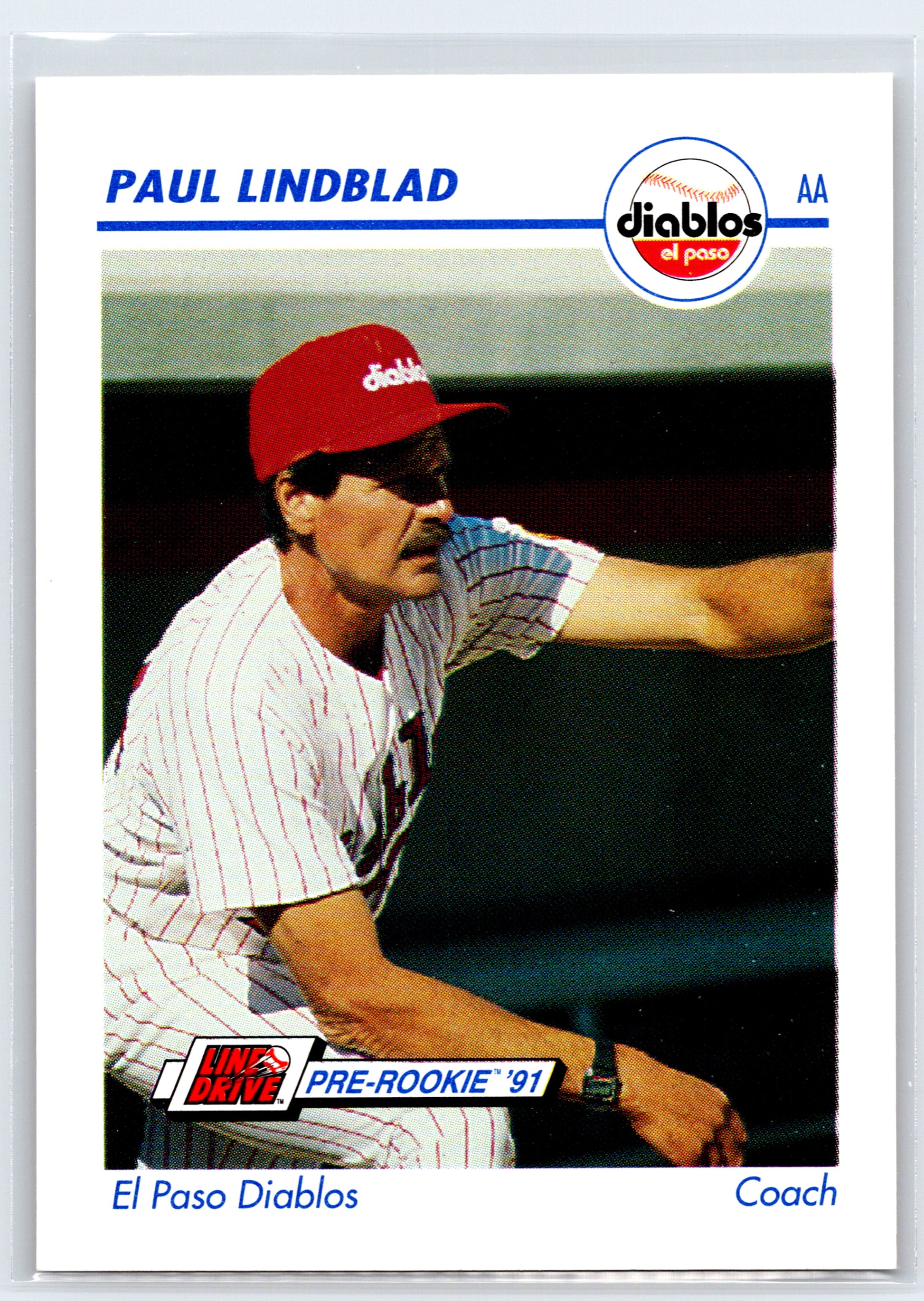 1991 Line Drive AA #200 Paul Lindblad
