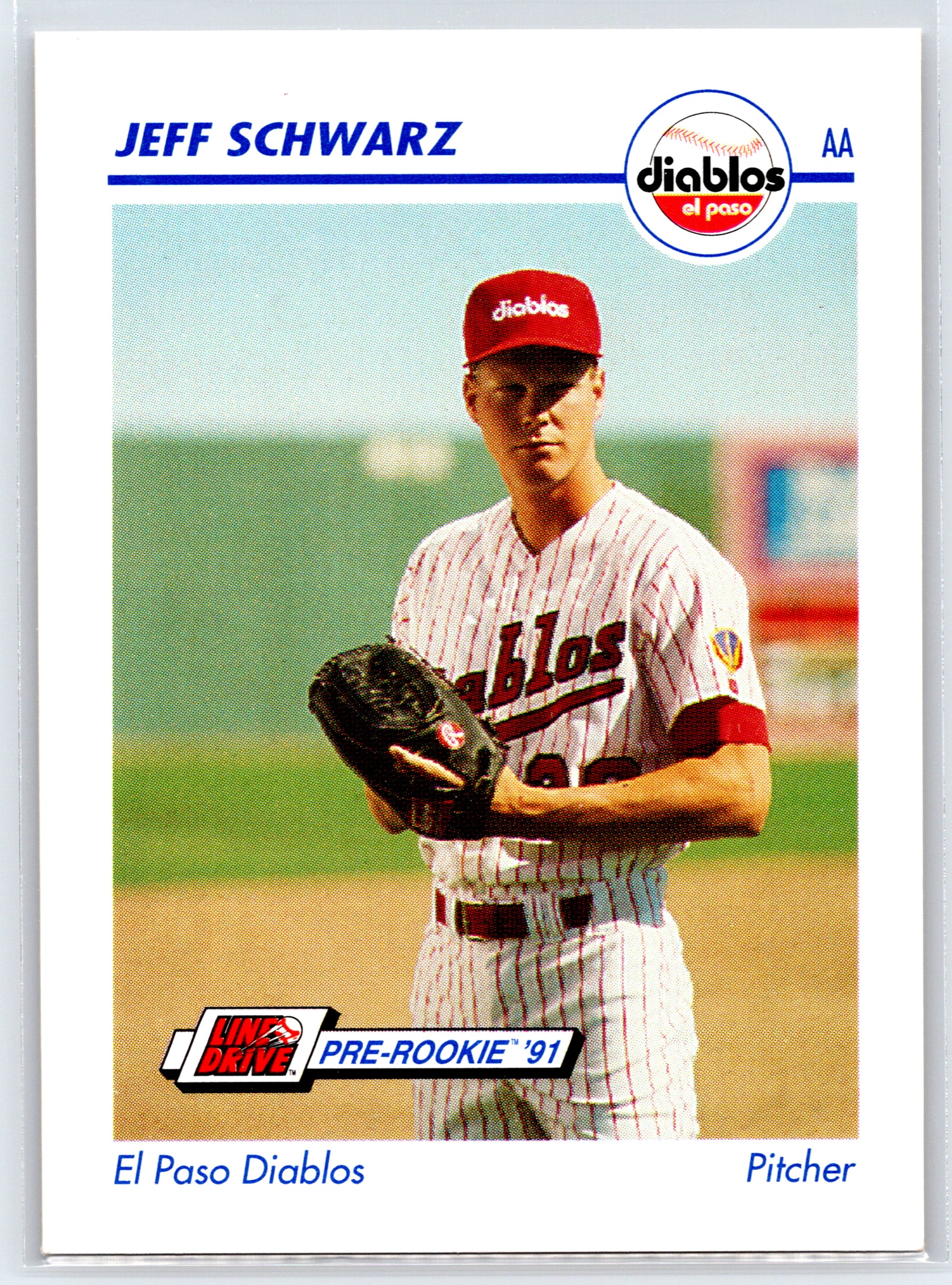 1991 Line Drive AA #195 Jeff Schwarz