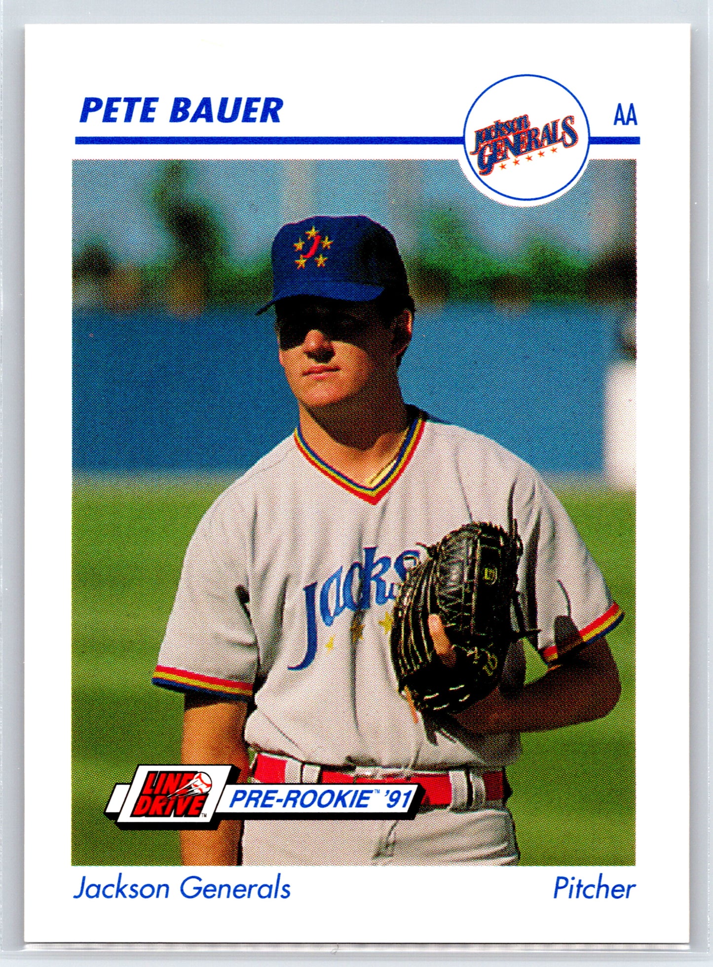 1991 Line Drive AA #554 Pete Bauer