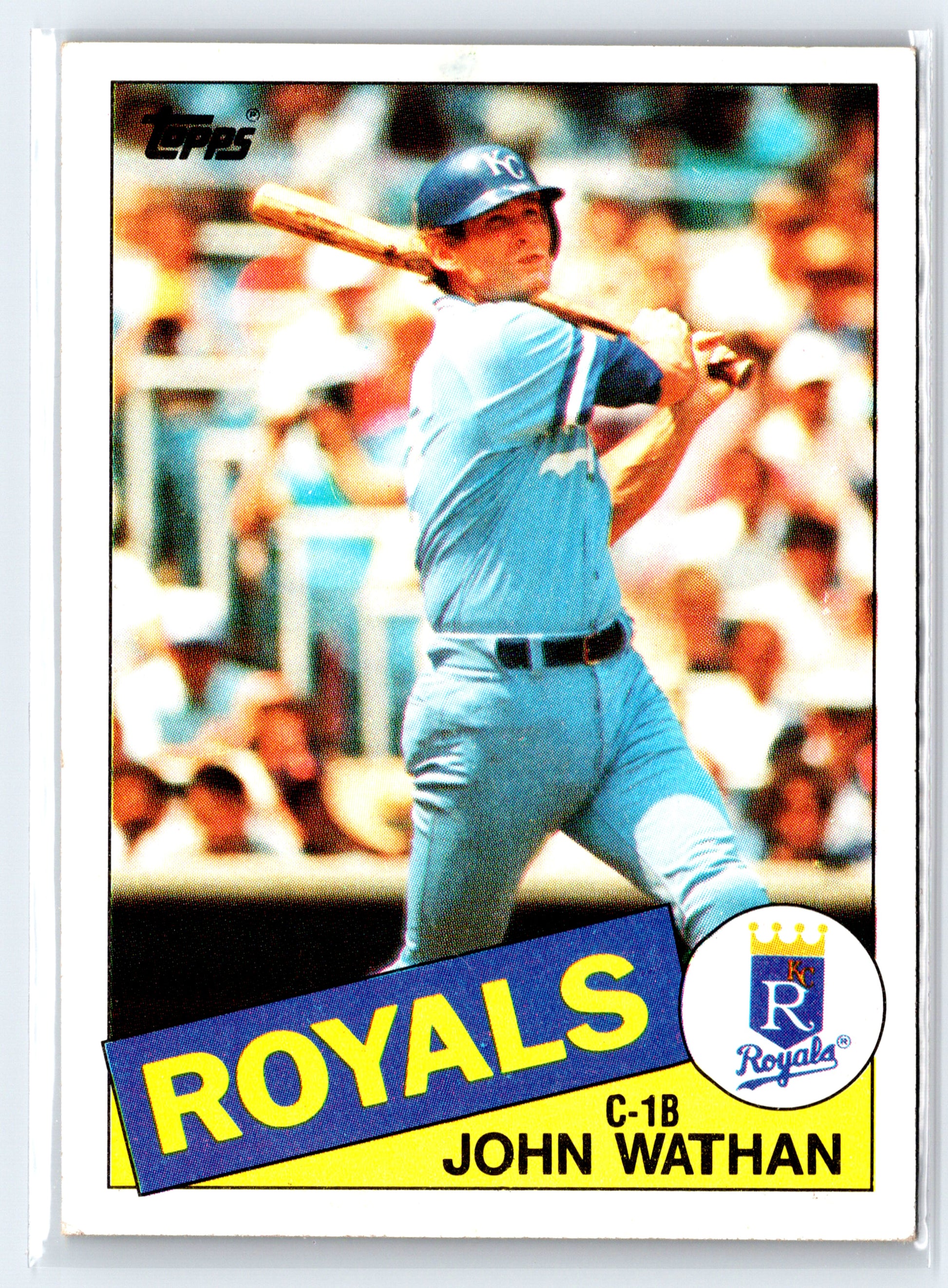 1985 Topps #308 John Wathan