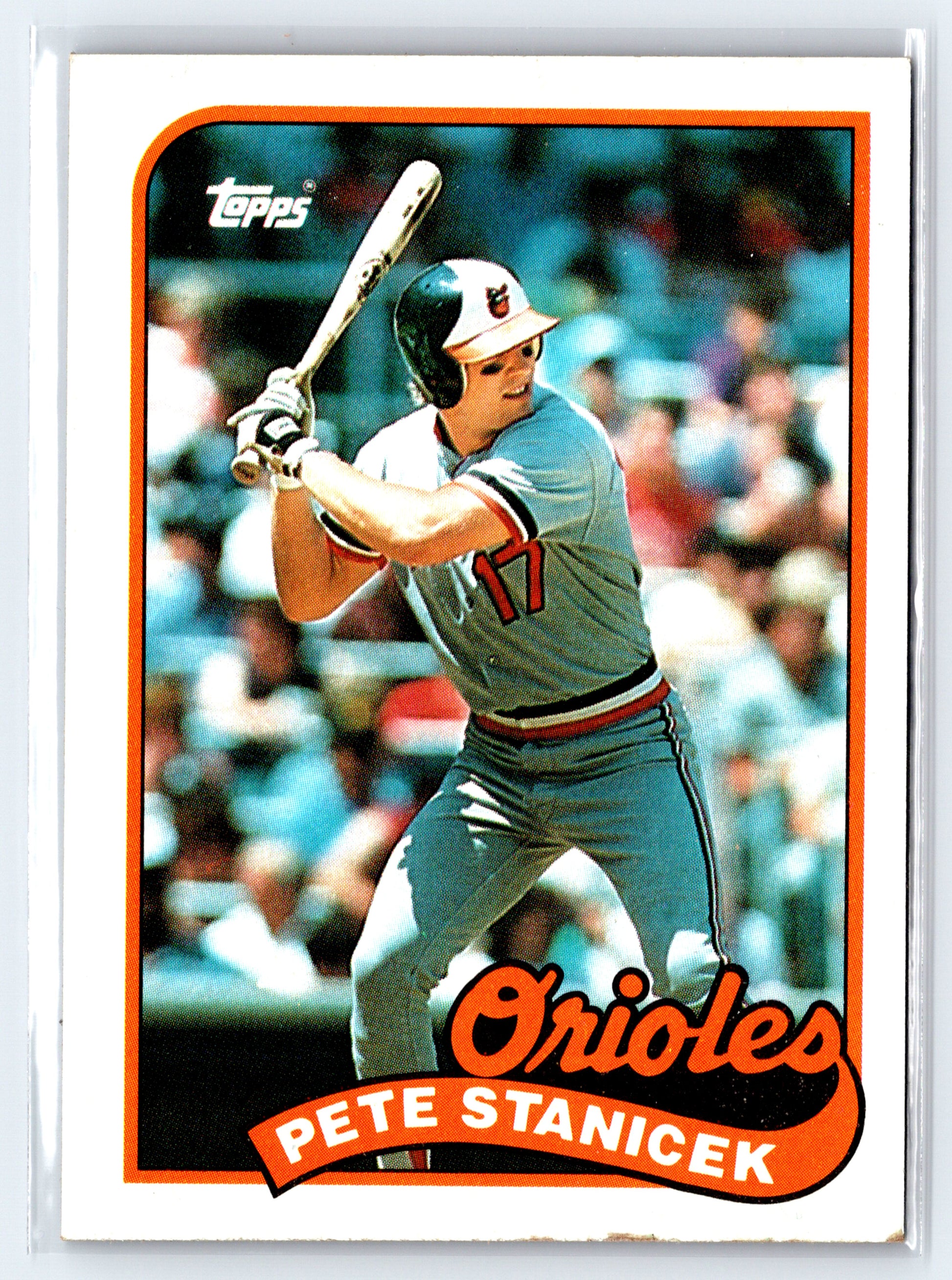 1989 Topps #497 Pete Stanicek