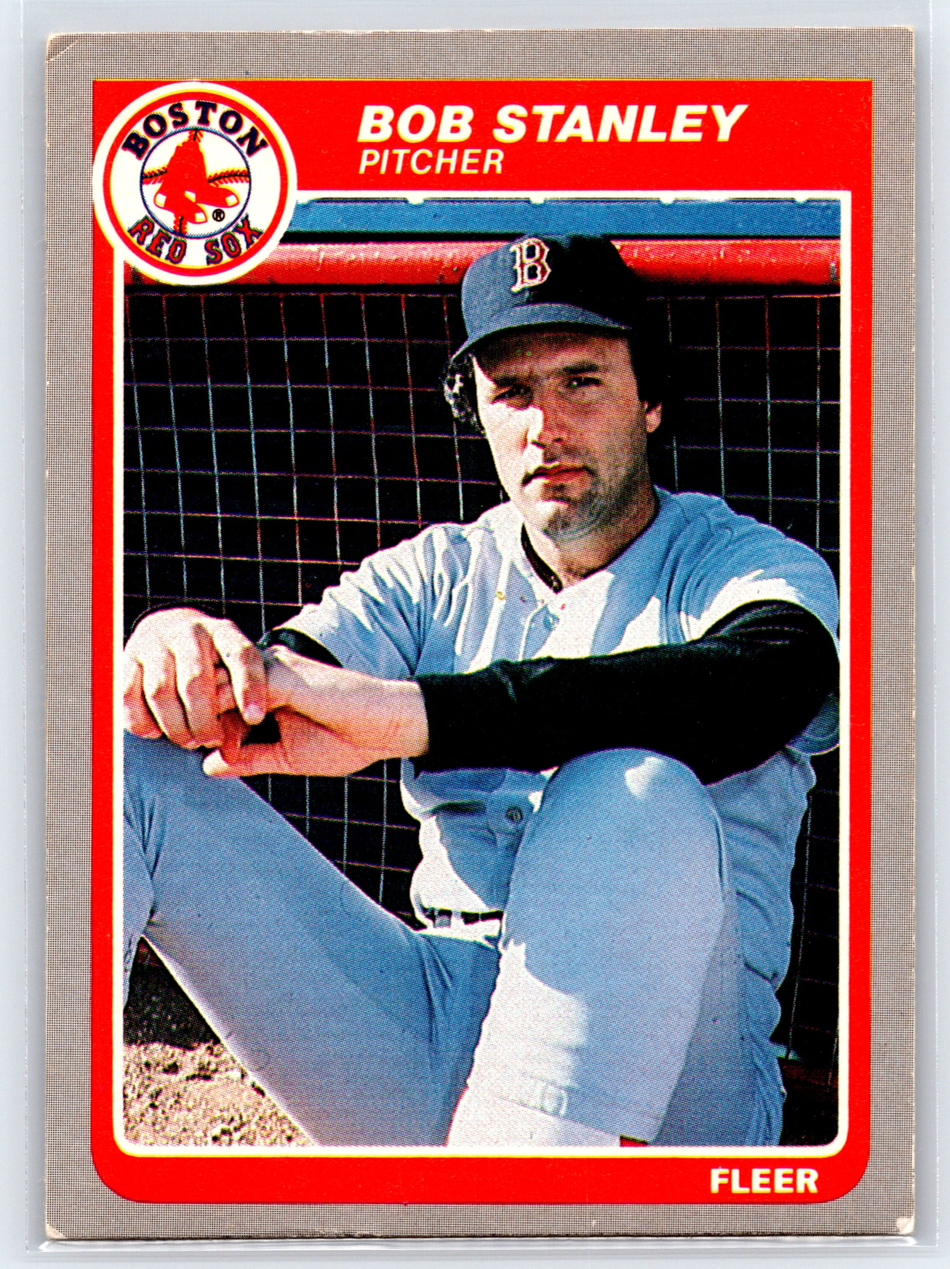1985 Fleer #169 Bob Stanley