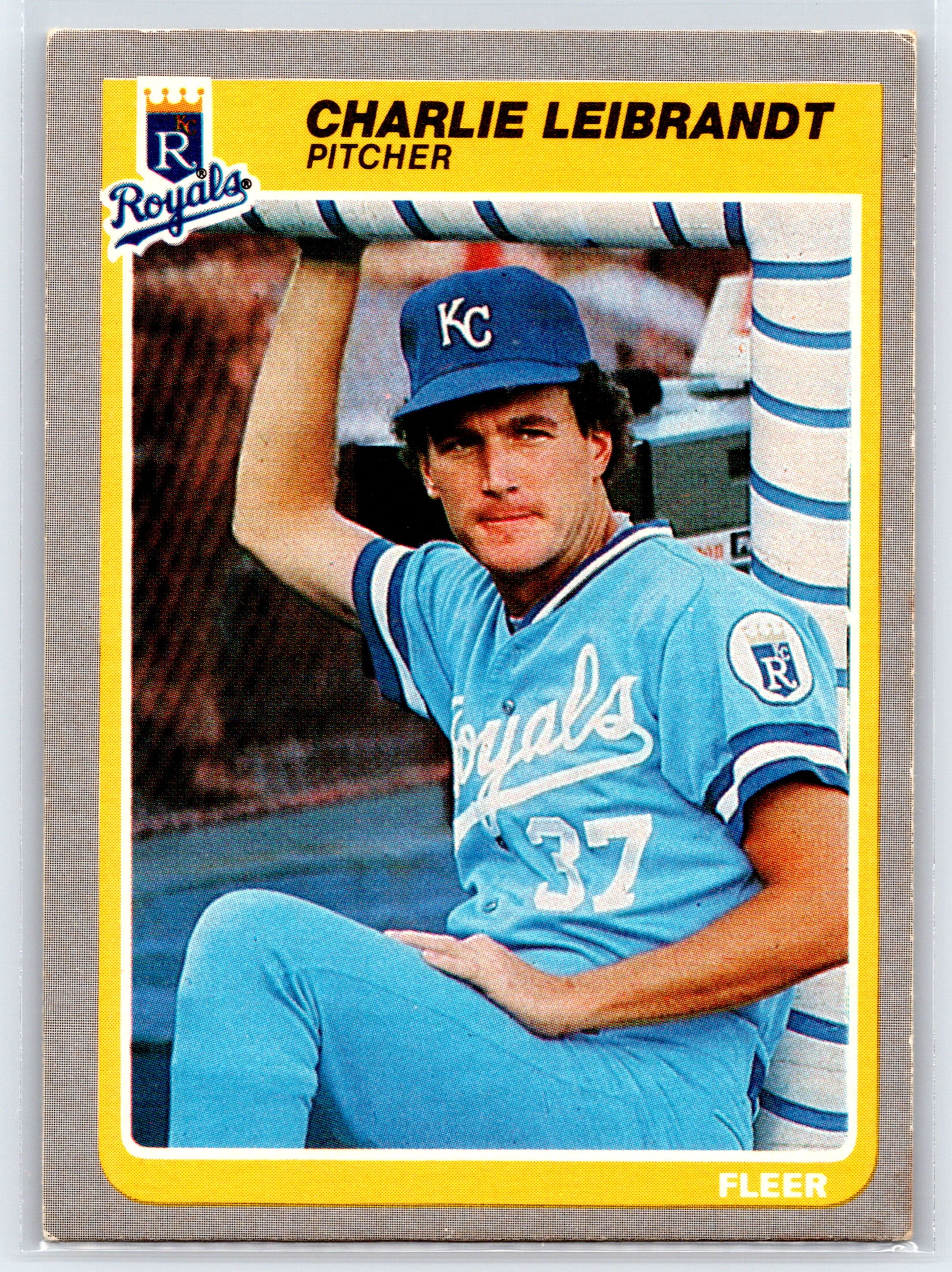 1985 Fleer #206 Charlie Leibrandt