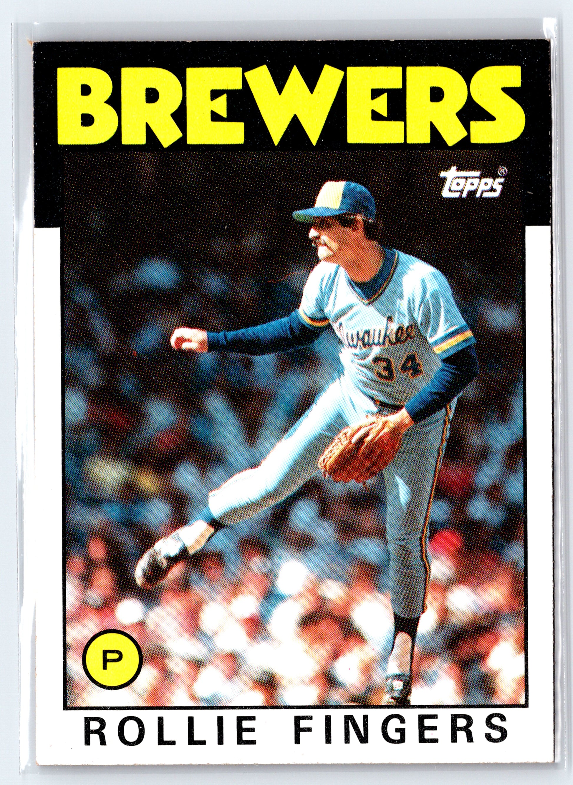 1986 Topps #185 Rollie Fingers