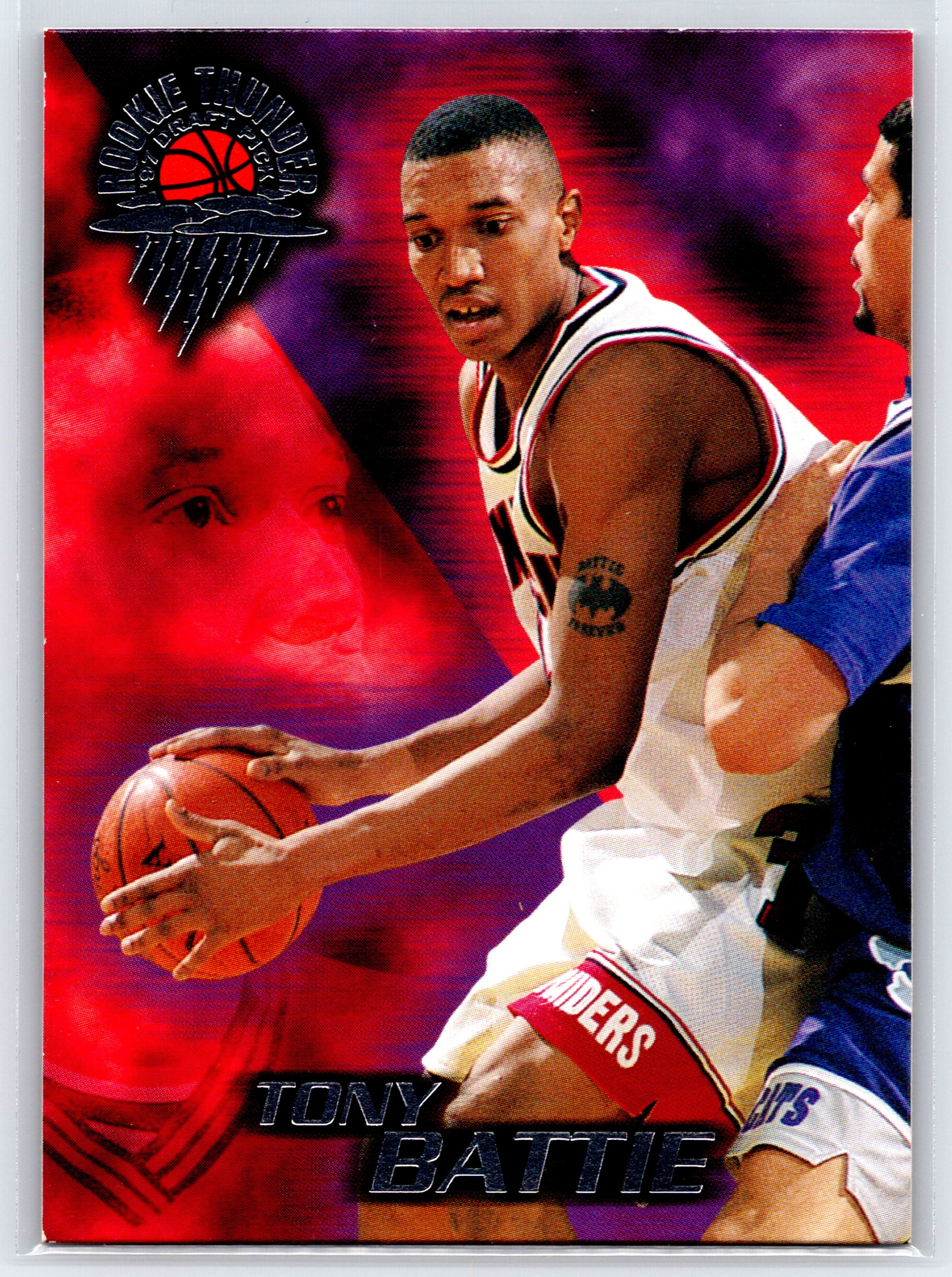 1997 Wheels Rookie Thunder #5 Tony Battie