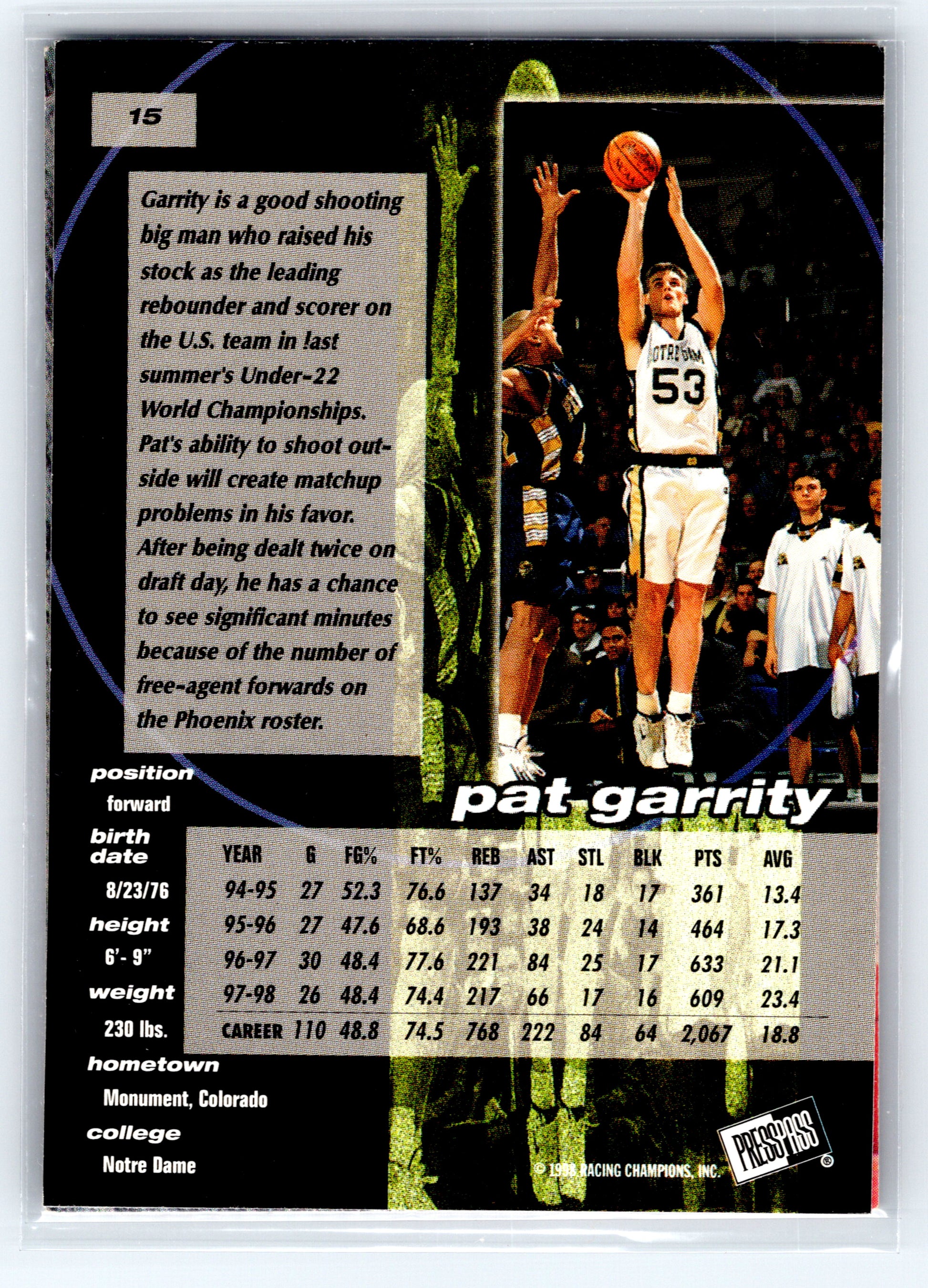 1993 Classic Four Sport #316 Alonzo Mourning