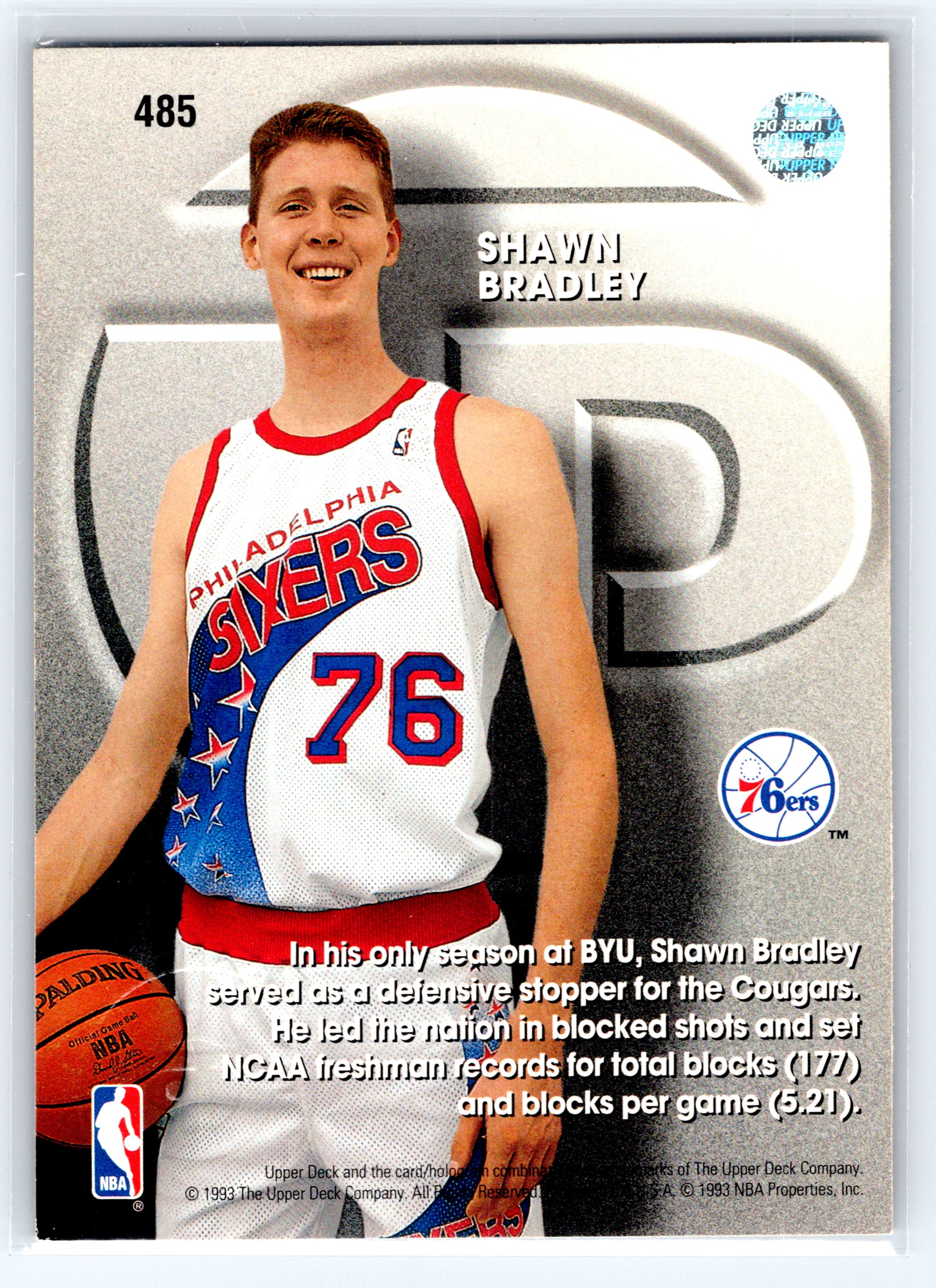 1993-94 Upper Deck #485 Shawn Bradley