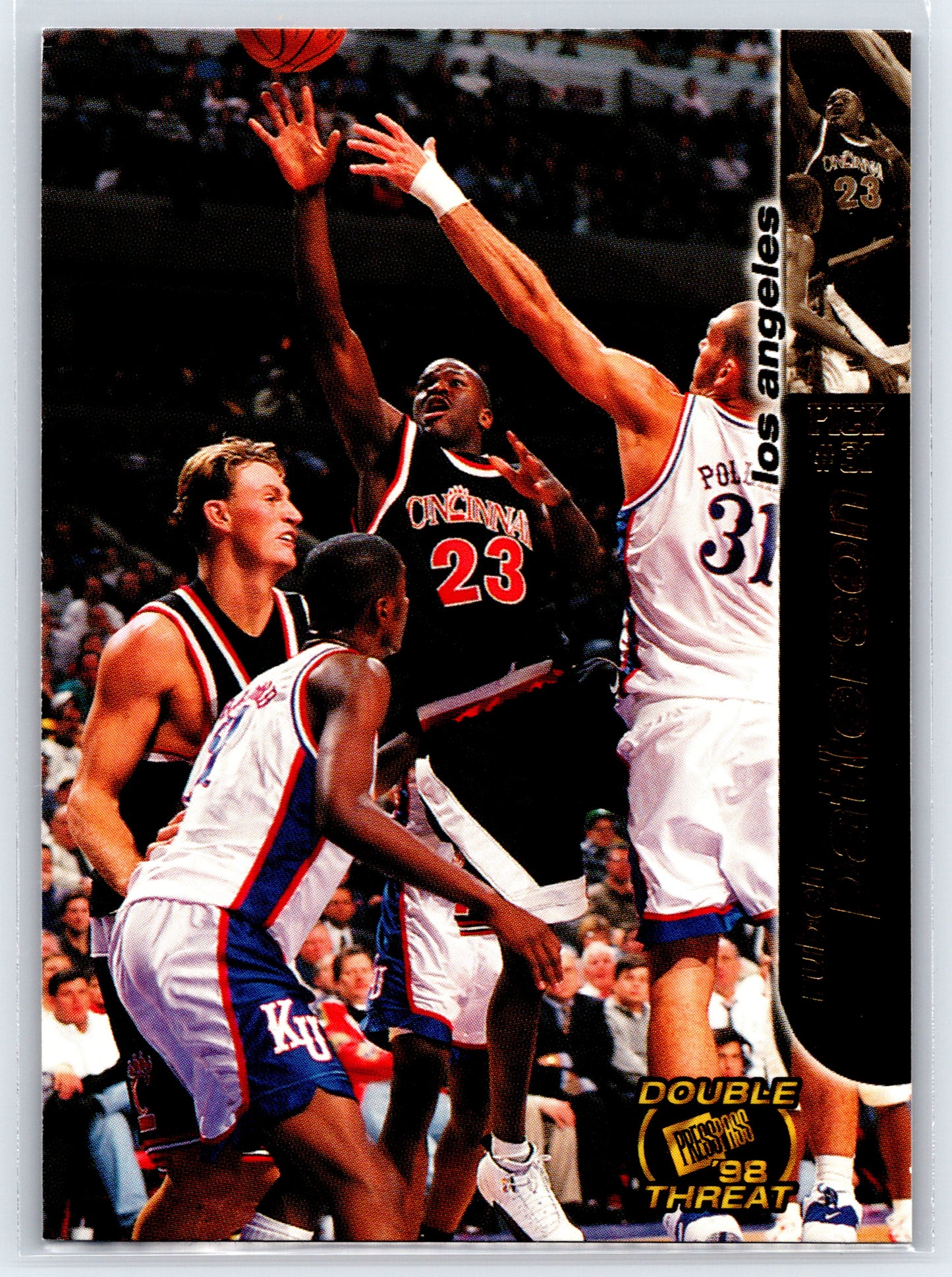 1998 Press Pass Double Threat #22 Ruben Patterson Alley-Oop