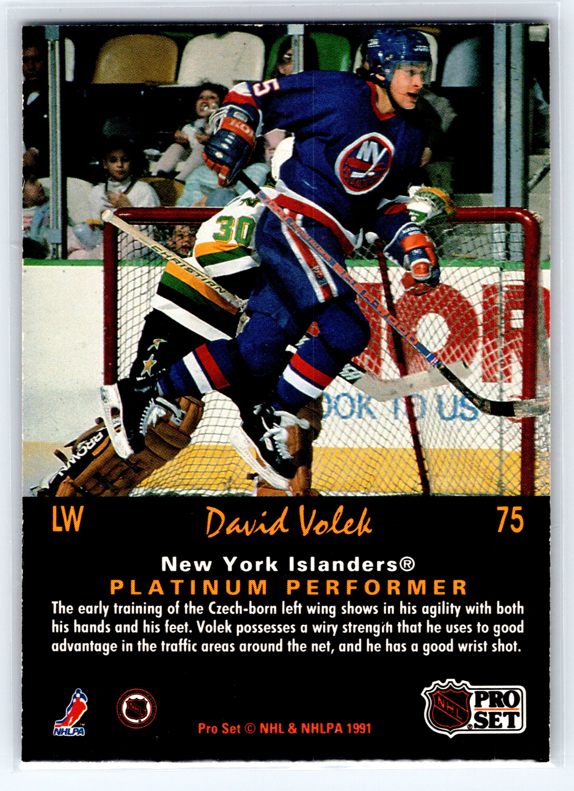 1991-92 Pro Set Platinum #75 David Volek