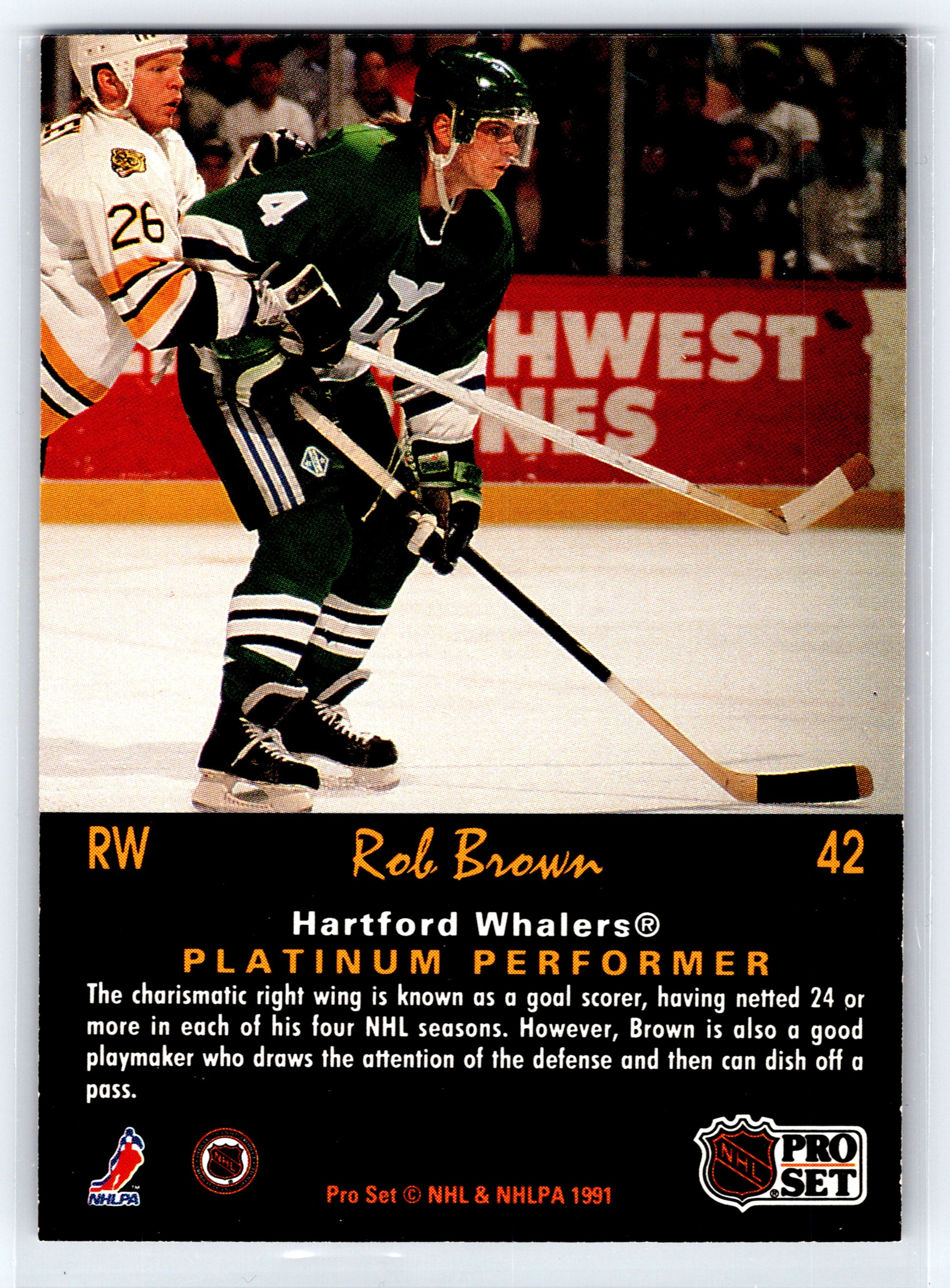 1991-92 Pro Set Platinum #42 Rob Brown
