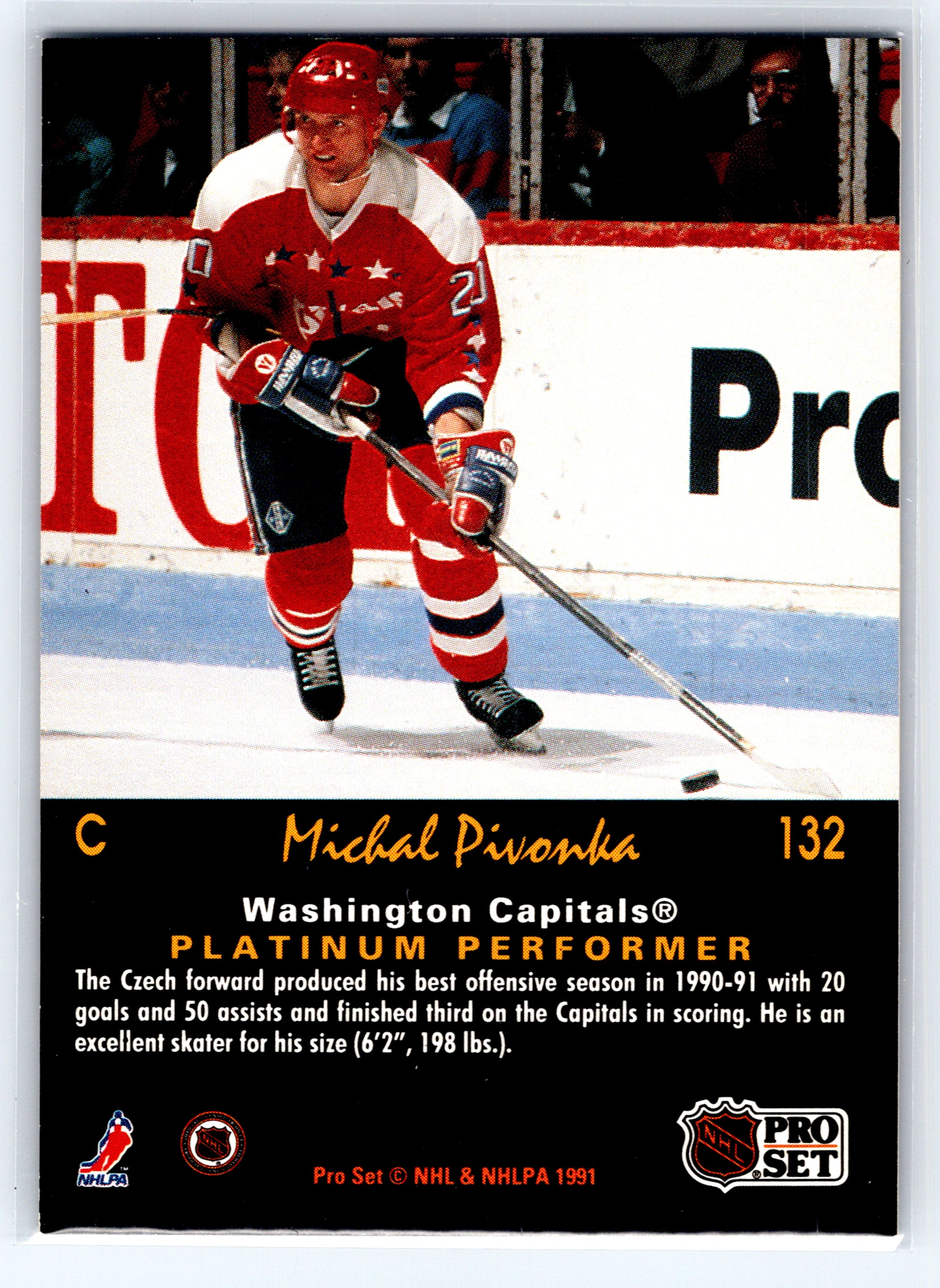 1991-92 Pro Set Platinum #132 Michal Pivonka