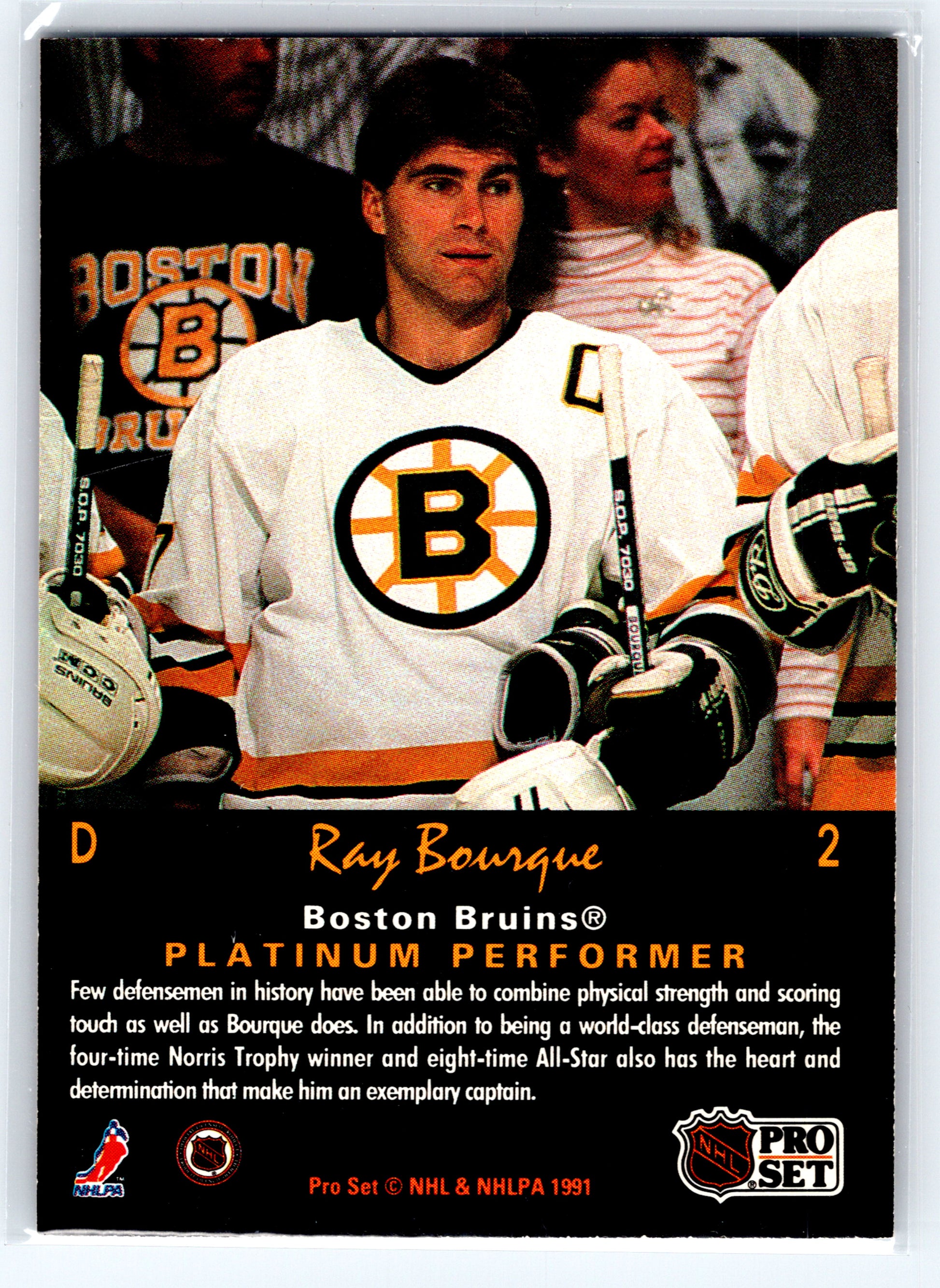 1991-92 Pro Set Platinum #2 Ray Bourque